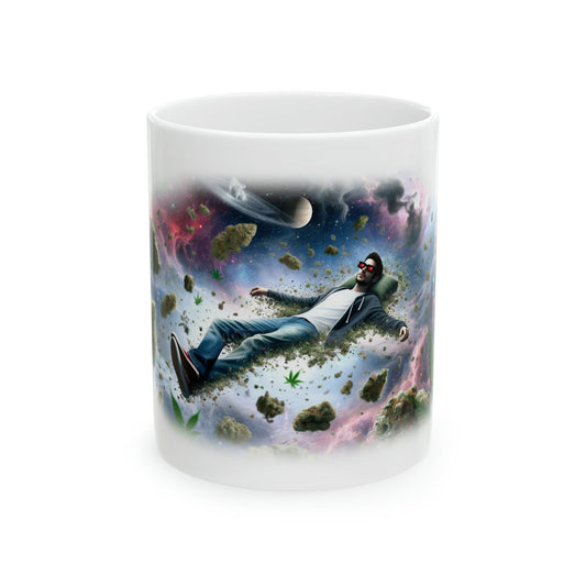 SPACE JUNKIE - WEED Strain Themed Coffee Mugs - Perfect Gift for Smokers, Stoners, Marijuana Lovers; Wake and Bake Essentials
