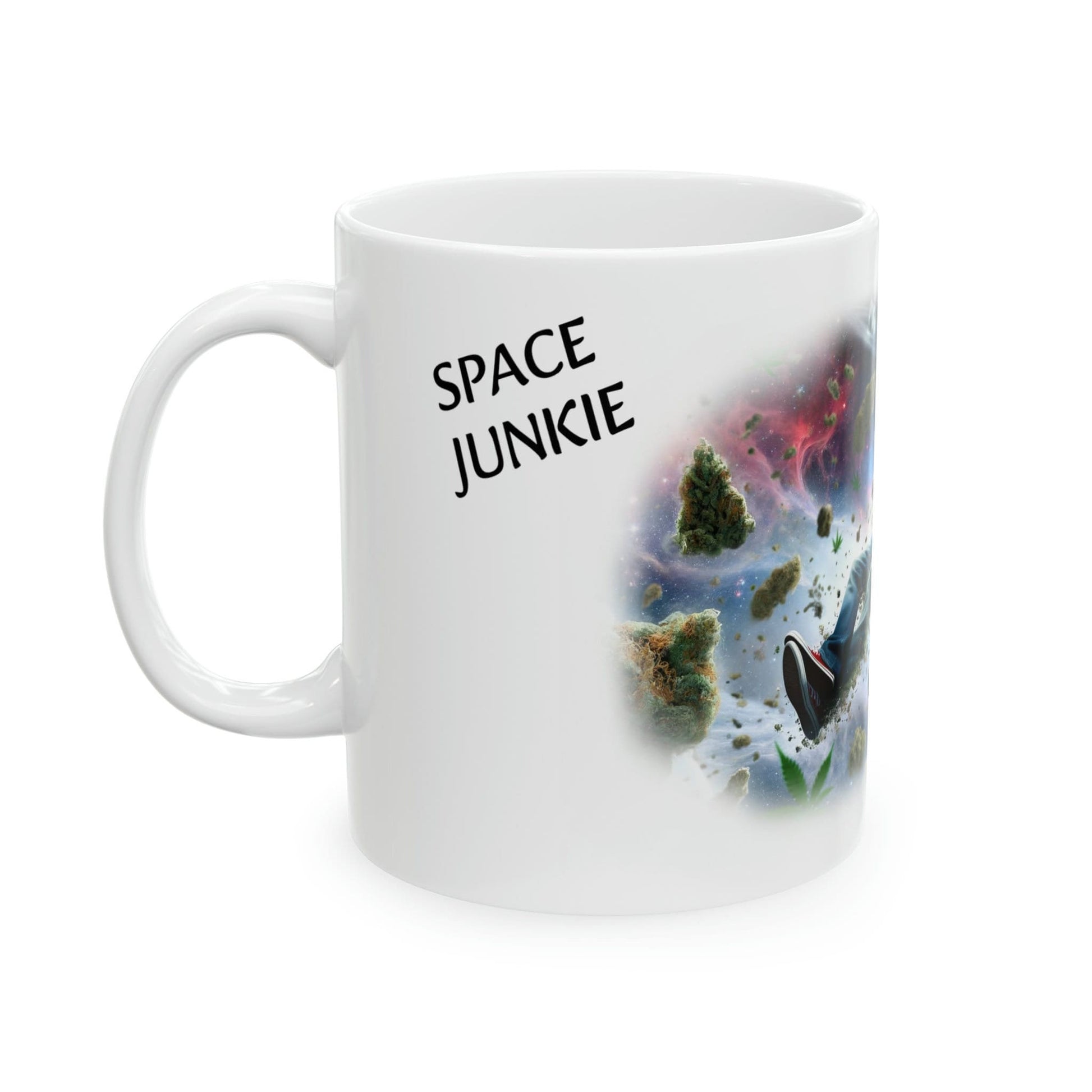 SPACE JUNKIE - WEED Strain Themed Coffee Mugs - Perfect Gift for Smokers, Stoners, Marijuana Lovers; Wake and Bake Essentials