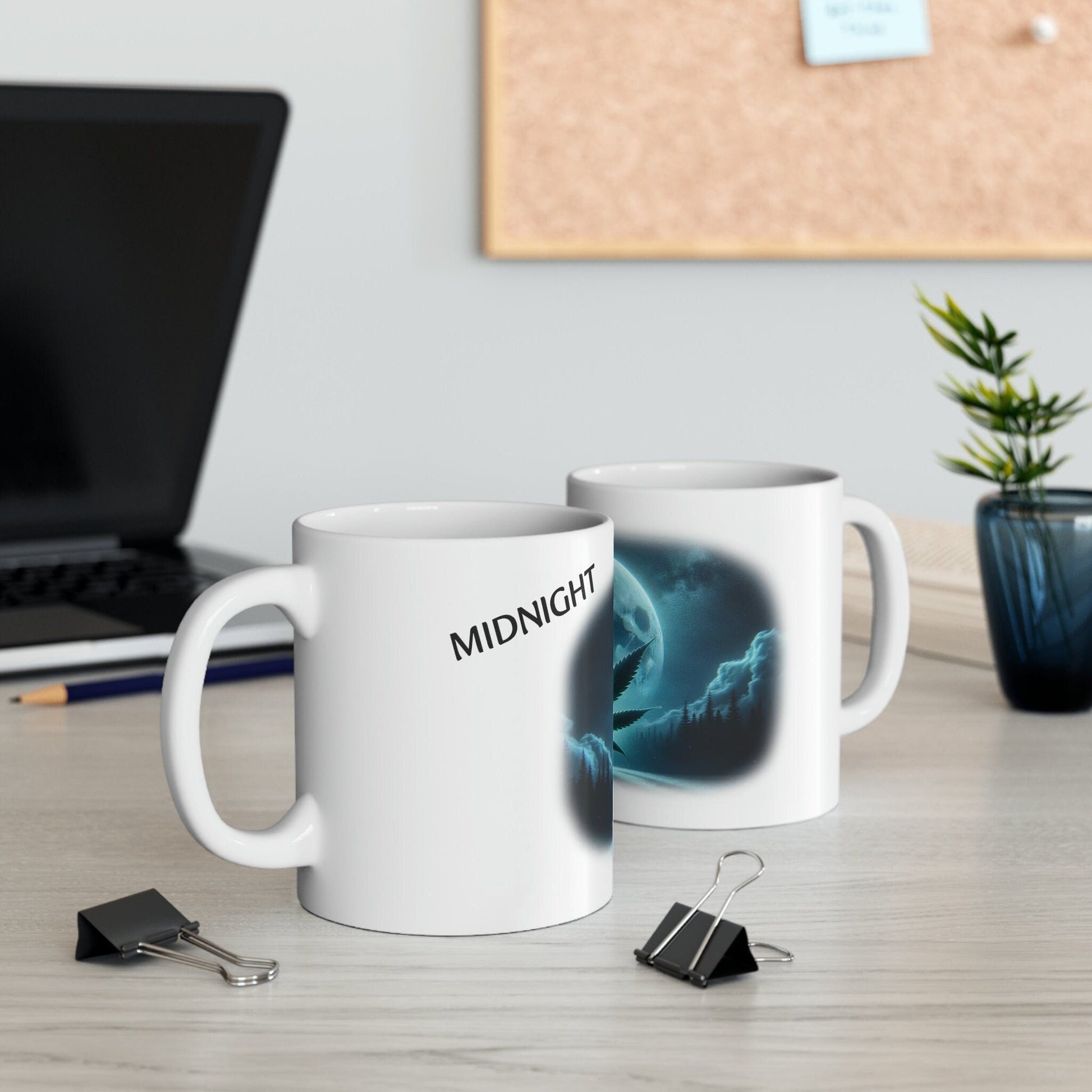 MIDNIGHT - WEED Strain Themed Coffee Mugs - Perfect Gift for Smokers, Stoners, Marijuana Lovers; Wake and Bake Essentials