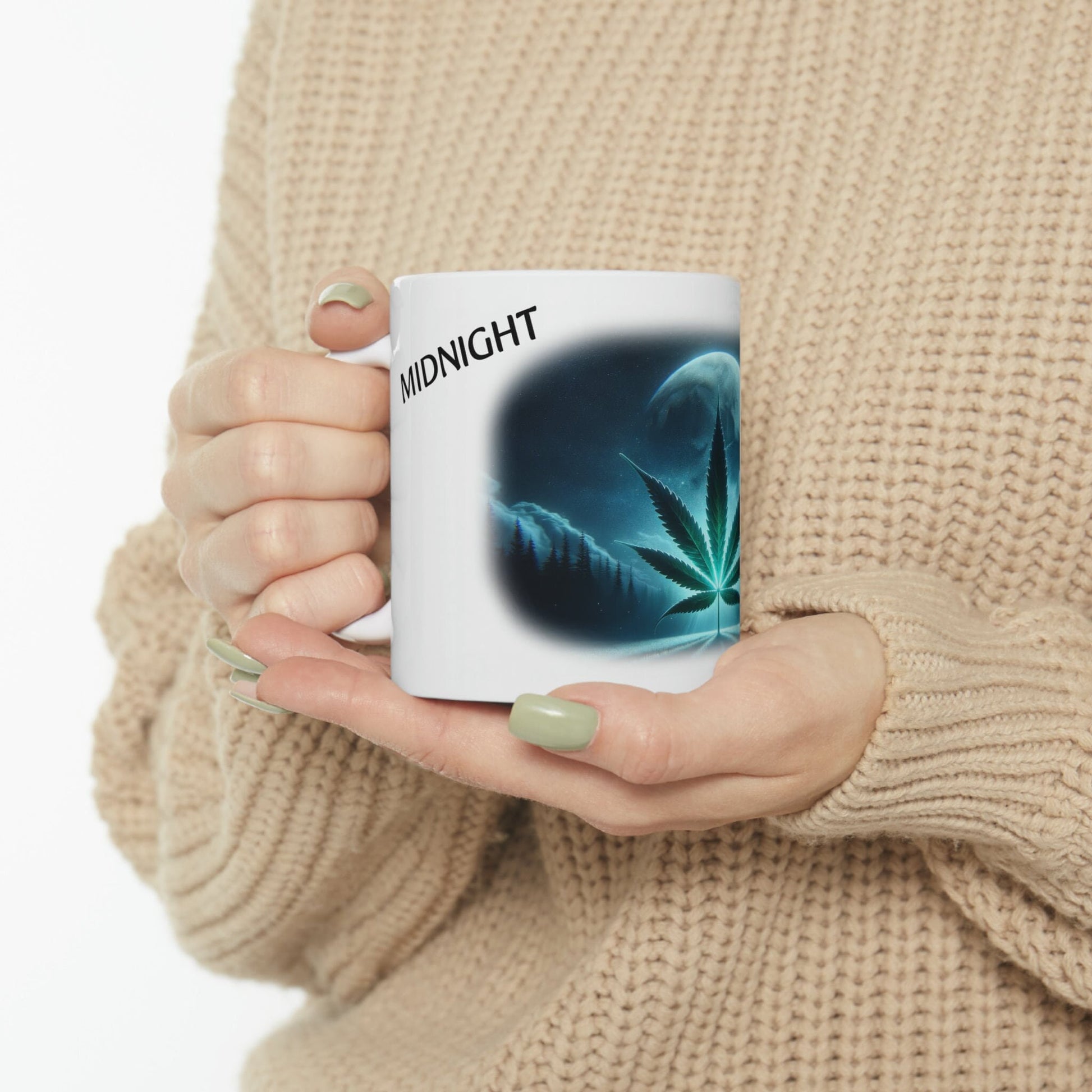 MIDNIGHT - WEED Strain Themed Coffee Mugs - Perfect Gift for Smokers, Stoners, Marijuana Lovers; Wake and Bake Essentials