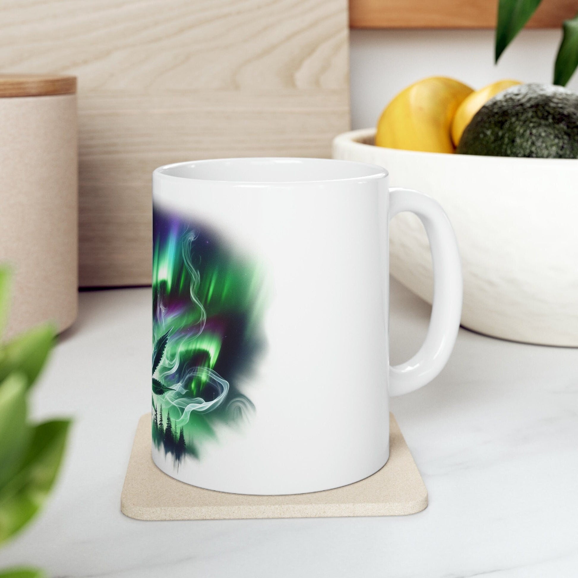 NORTHERN LIGHTS - WEED Strain Themed Coffee Mugs - Perfect Gift for Smokers, Stoners, Marijuana Lovers; Wake and Bake Essentials