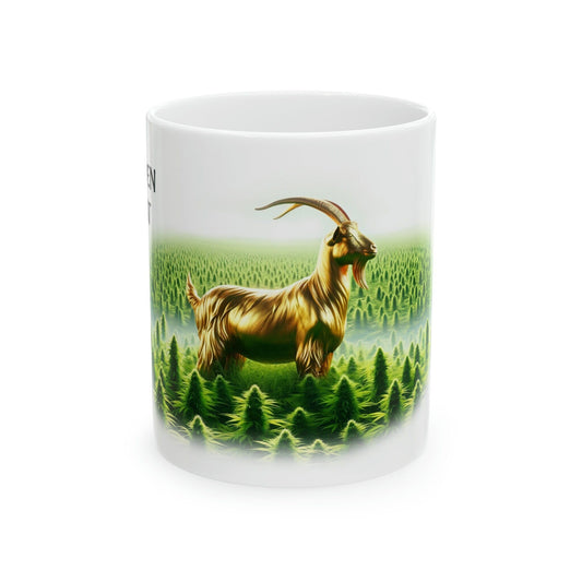 GOLDEN GOAT - WEED Strain Themed Coffee Mugs - Perfect Gift for Smokers, Stoners, Marijuana Lovers; Wake and Bake Essentials