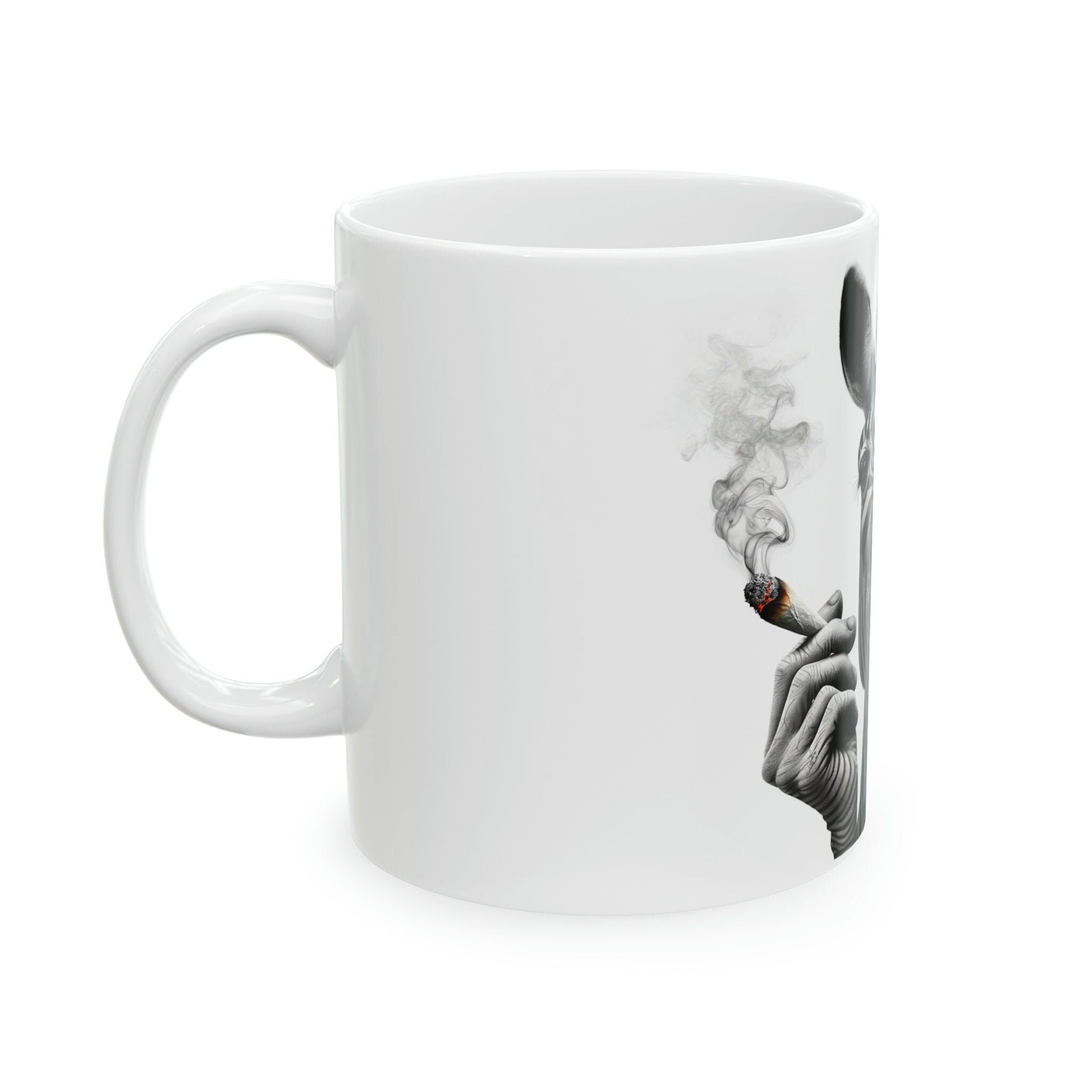 ZEBRA - WEED Themed Coffee Mugs - Perfect Gift for Smokers, Stoners, Growers; Animal Lovers - Marijuana Mug for Wake and Bake