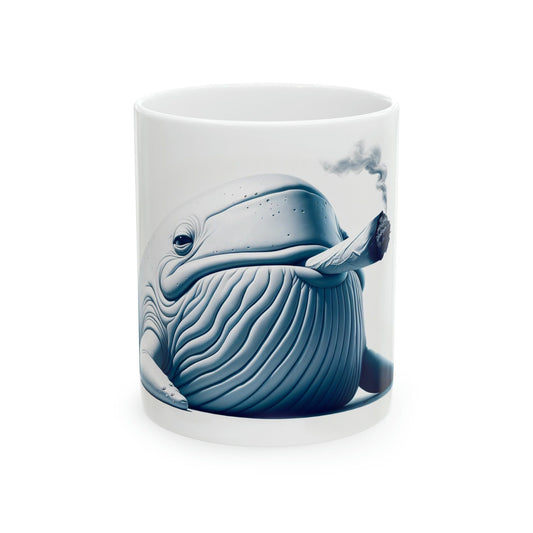 WHALE - WEED Themed Coffee Mugs - Perfect Gift for Smokers, Stoners, Growers; Animal Lovers - Marijuana Mug for Wake and Bake