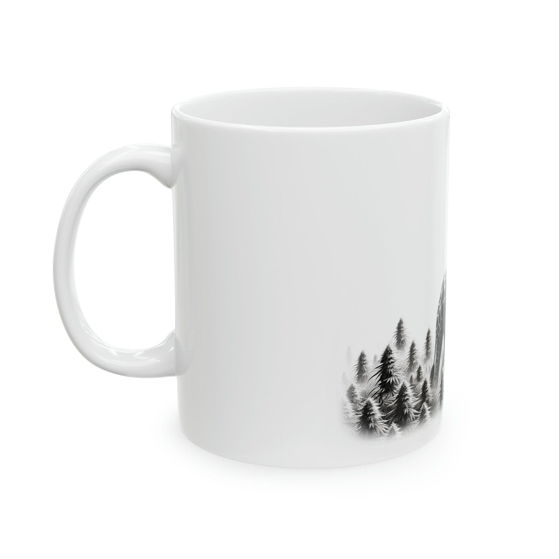 GIRAFFE - WEED Themed Coffee Mugs - Perfect Gift for Smokers, Stoners, Growers; Animal Lovers - Marijuana Mug for Wake and Bake