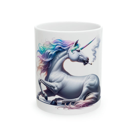 UNICORN - WEED Themed Coffee Mugs - Perfect Gift for Smokers, Stoners, Growers; Animal Lovers - Marijuana Mug for Wake and Bake