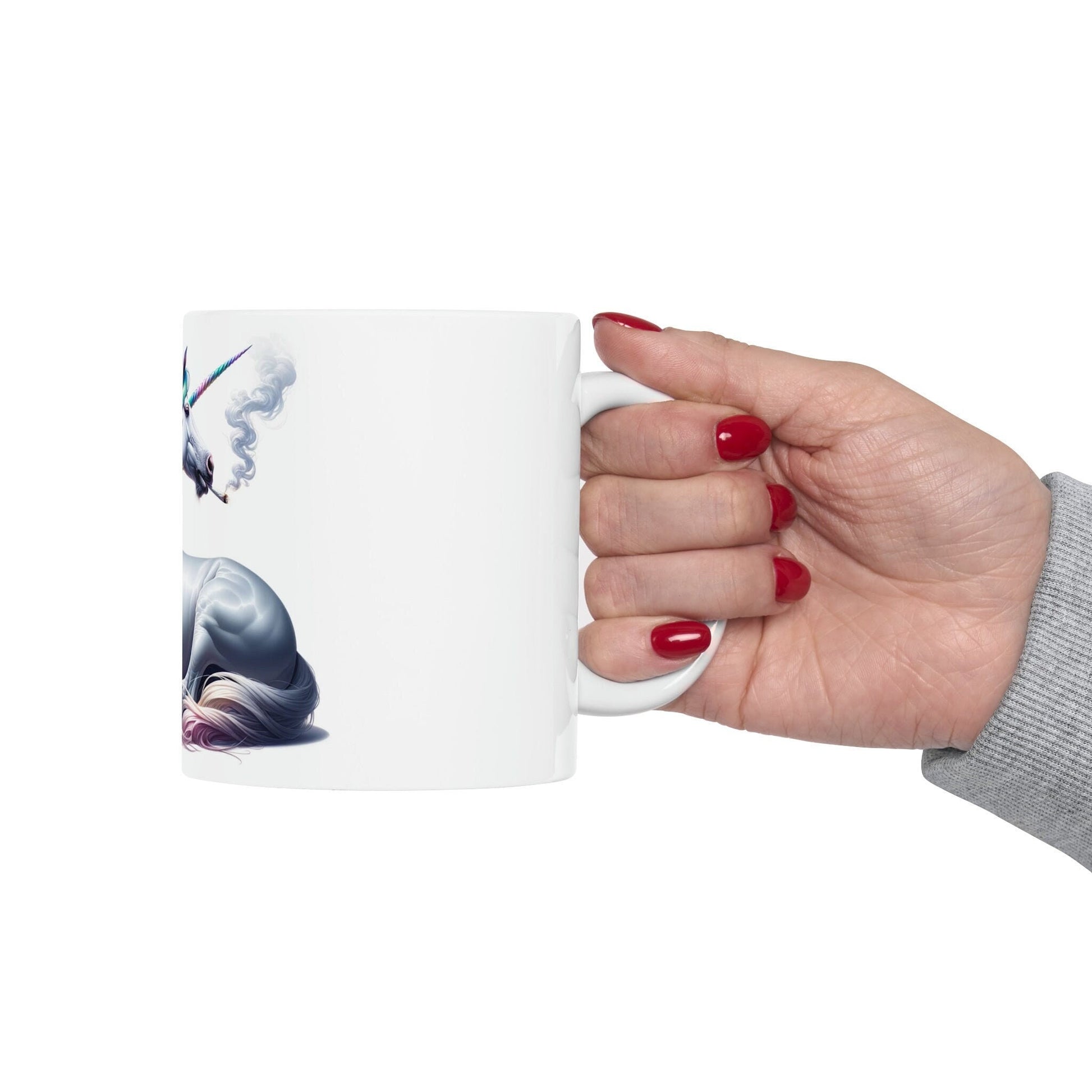 UNICORN - WEED Themed Coffee Mugs - Perfect Gift for Smokers, Stoners, Growers; Animal Lovers - Marijuana Mug for Wake and Bake
