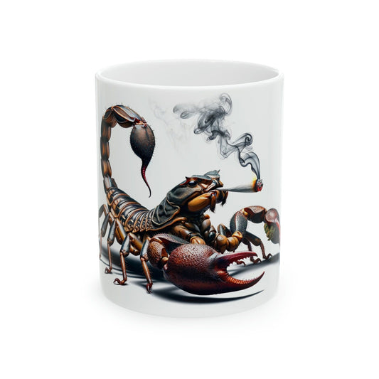 SCORPION - WEED Themed Coffee Mugs - Perfect Gift for Smokers, Stoners, Growers; Animal Lovers - Marijuana Mug for Wake and Bake