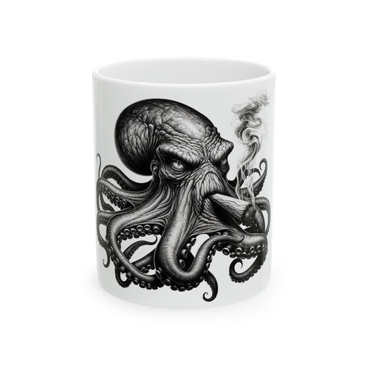 OCTOPUS - WEED Themed Coffee Mugs - Perfect Gift for Smokers, Stoners, Growers; Animal Lovers - Marijuana Mug for Wake and Bake