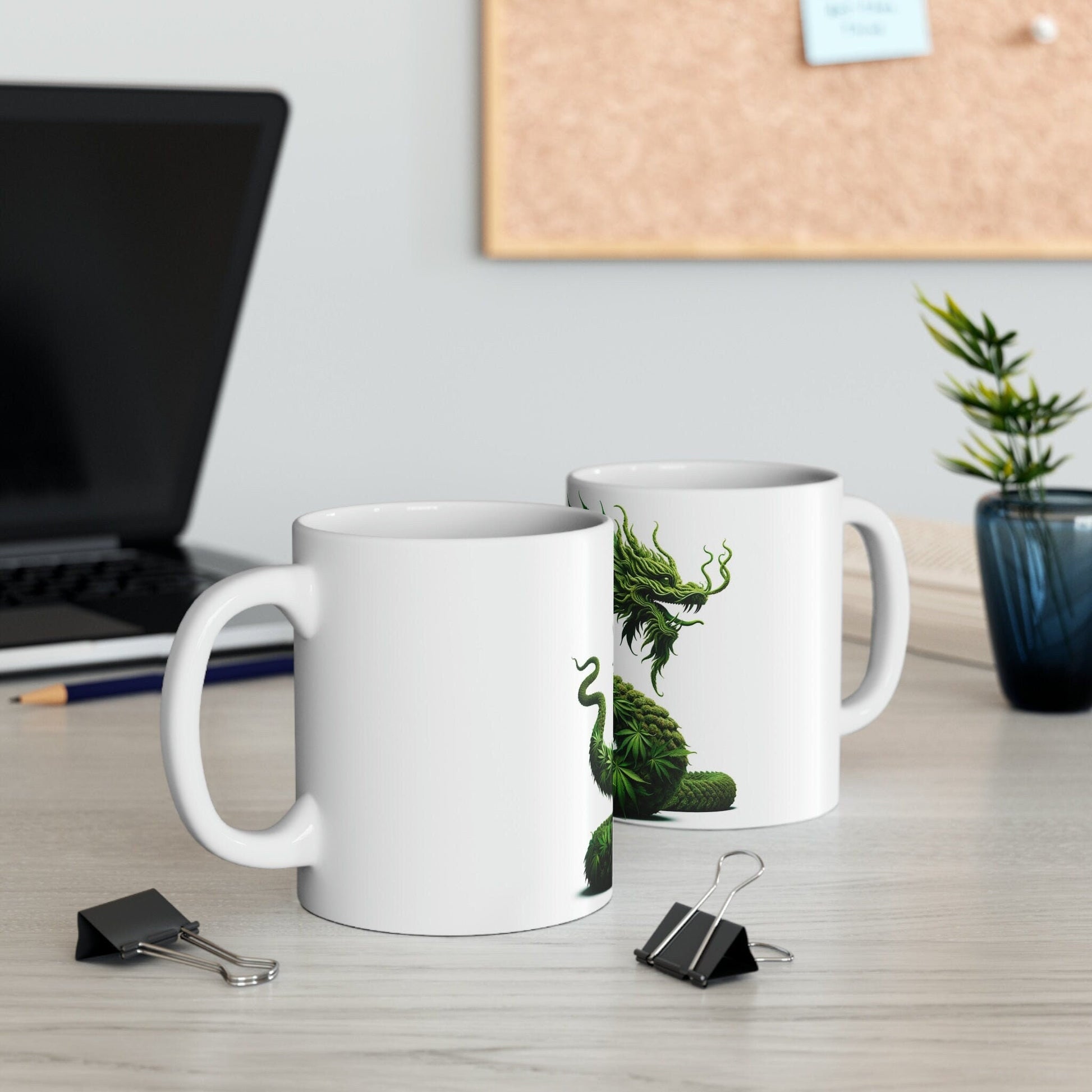 WEED NAGA - Marijuana Themed Coffee Mugs - Perfect Gift for Smokers, Stoners, Growers; Animal Lovers - Weed Mug for Wake and Bake