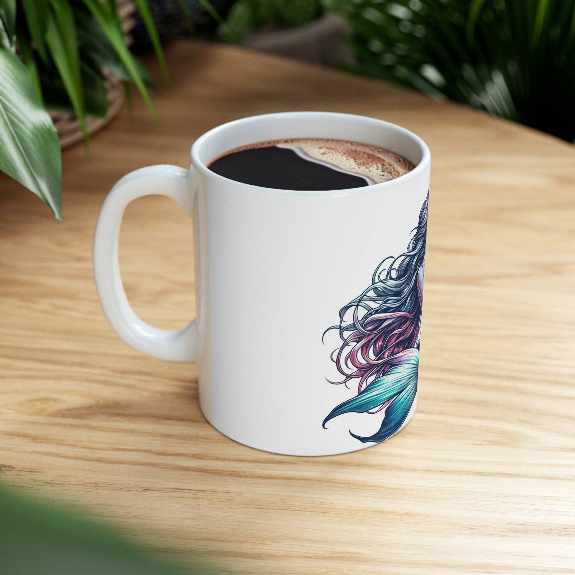MERMAID - WEED Themed Coffee Mugs - Perfect Gift for Smokers, Stoners, Growers; Gift for her - Marijuana Mug for Wake and Bake
