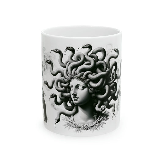 MEDUSA - WEED Themed Coffee Mugs - Perfect Gift for Smokers, Stoners, Growers; Animal Lovers - Marijuana Mug for Wake and Bake