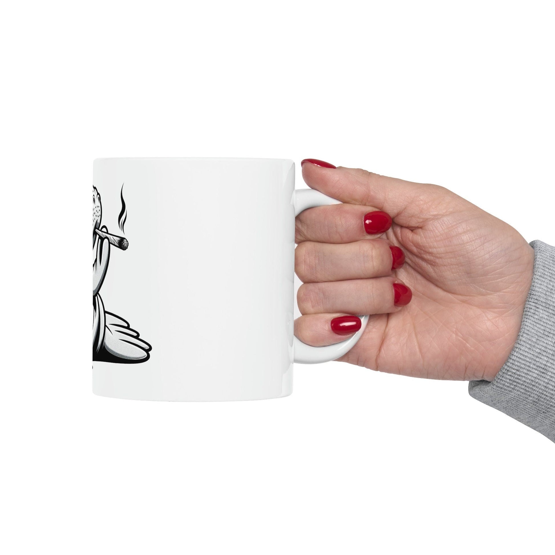 MANATEE - WEED Themed Coffee Mugs - Perfect Gift for Smokers, Stoners, Growers; Animal Lovers - Marijuana Mug for Wake and Bake