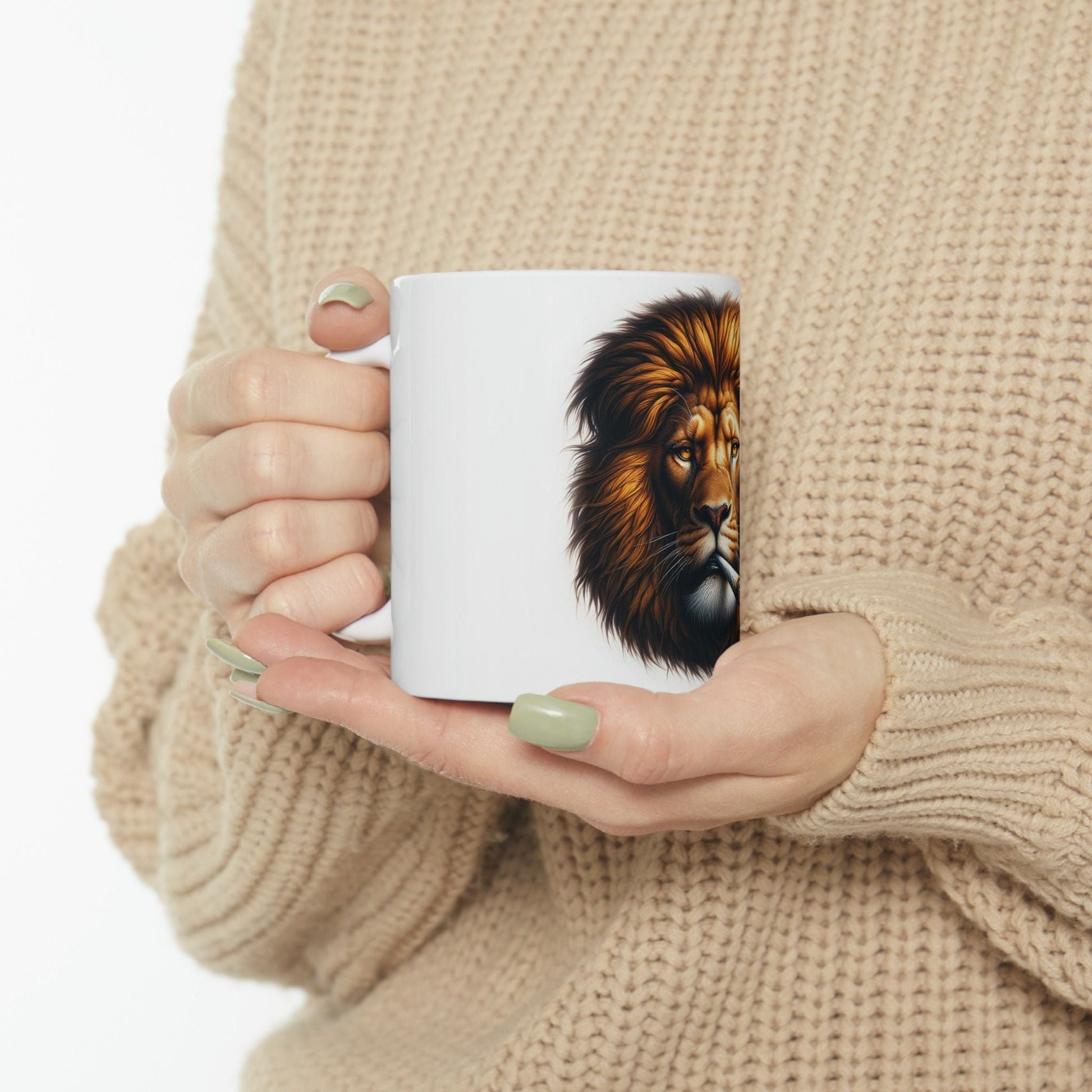 LION - WEED Themed Coffee Mugs - Perfect Gift for Smokers, Stoners, Growers; Animal Lovers - Marijuana Mug for Wake and Bake