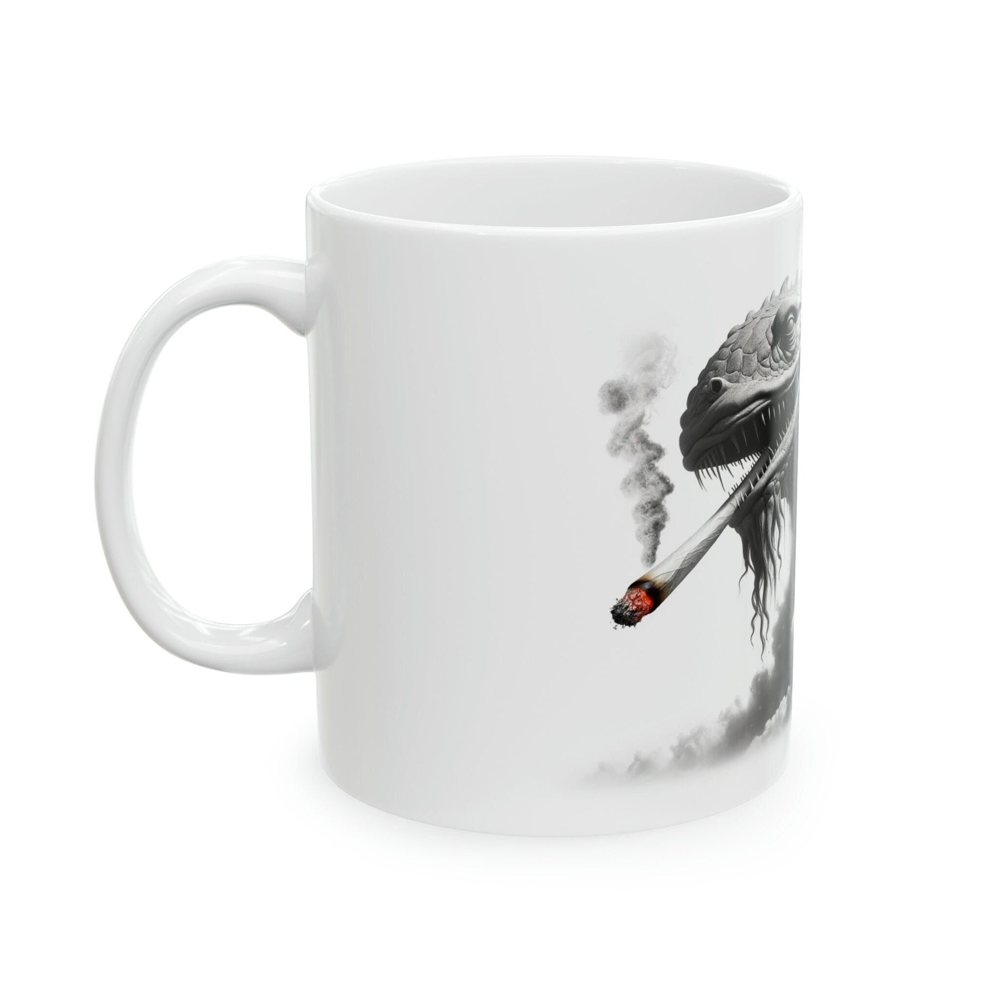 LEVIATHAN - WEED Themed Coffee Mugs - Perfect Gift for Smokers, Stoners, Growers; Animal Lovers - Marijuana Mug for Wake and Bake