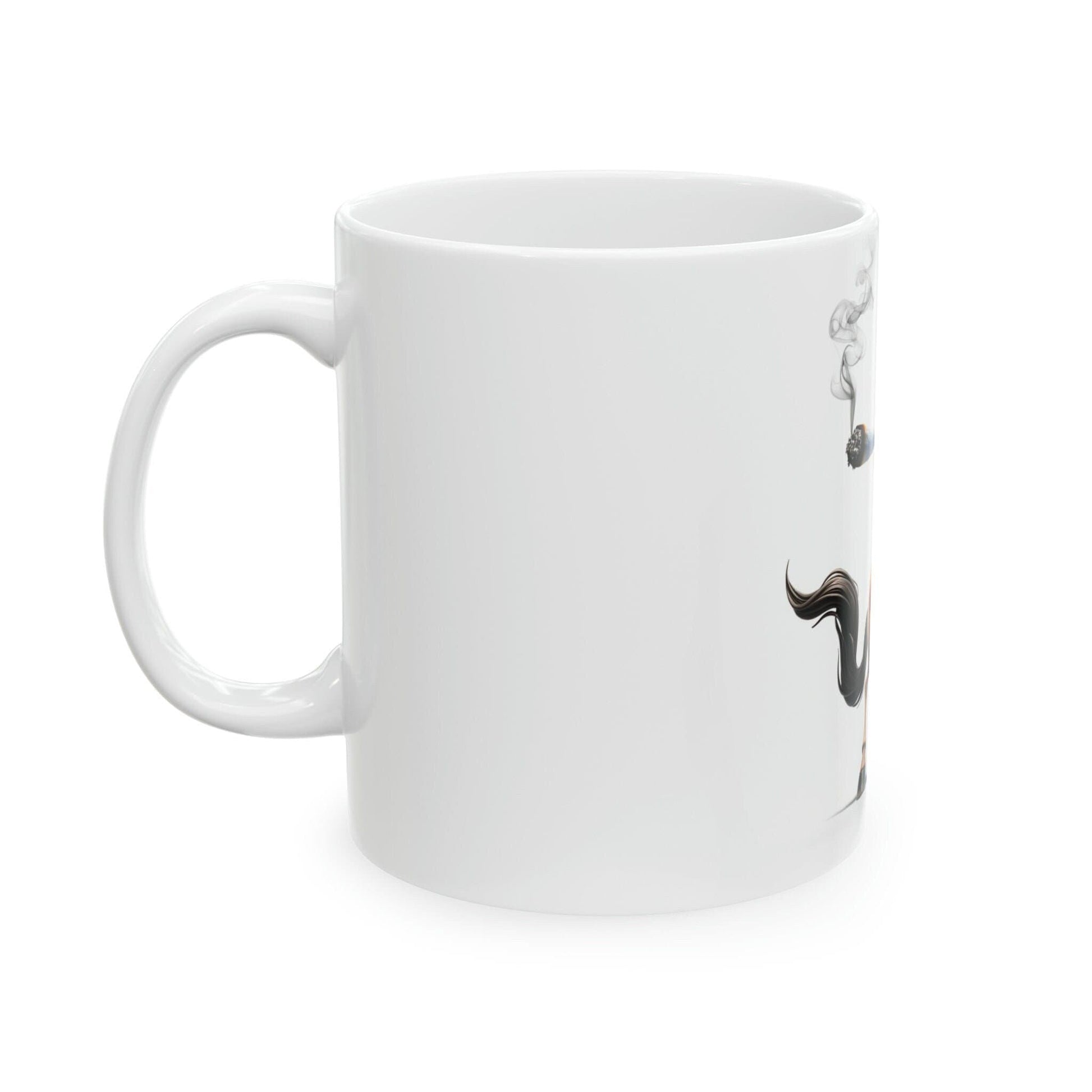 HORSE - WEED Themed Coffee Mugs - Perfect Gift for Smokers, Stoners, Growers; Animal Lovers - Marijuana Mug for Wake and Bake