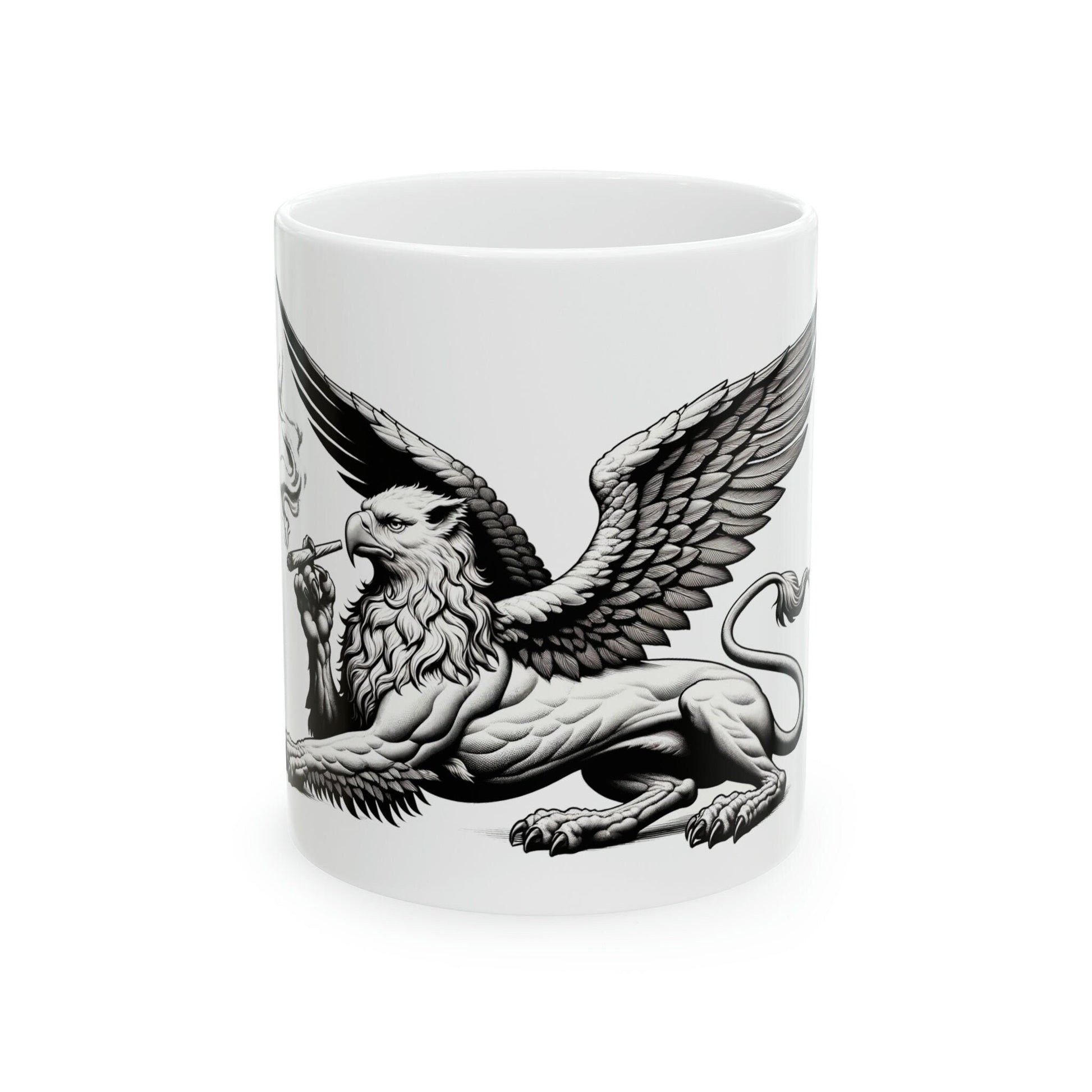 GRIFFIN - WEED Themed Coffee Mugs - Perfect Gift for Smokers, Stoners, Growers; Animal Lovers - Marijuana Mug for Wake and Bake