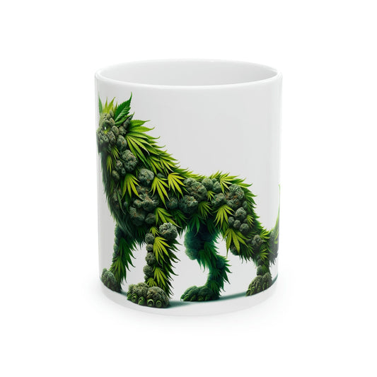 WEED FENRIR - Marijuana Themed Coffee Mugs - Perfect Gift for Smokers, Stoners, Growers; Animal Lovers - Weed Mug for Wake and Bake