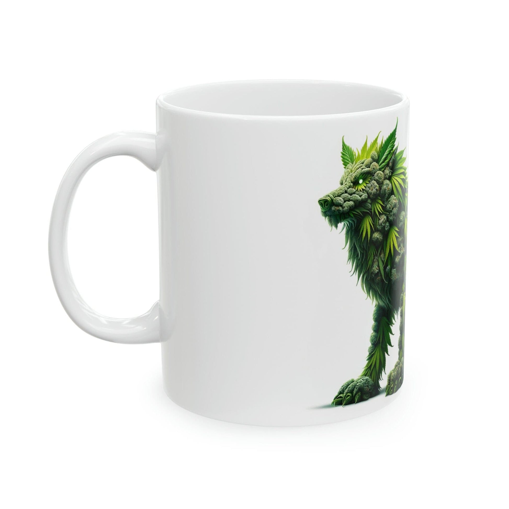 WEED FENRIR - Marijuana Themed Coffee Mugs - Perfect Gift for Smokers, Stoners, Growers; Animal Lovers - Weed Mug for Wake and Bake