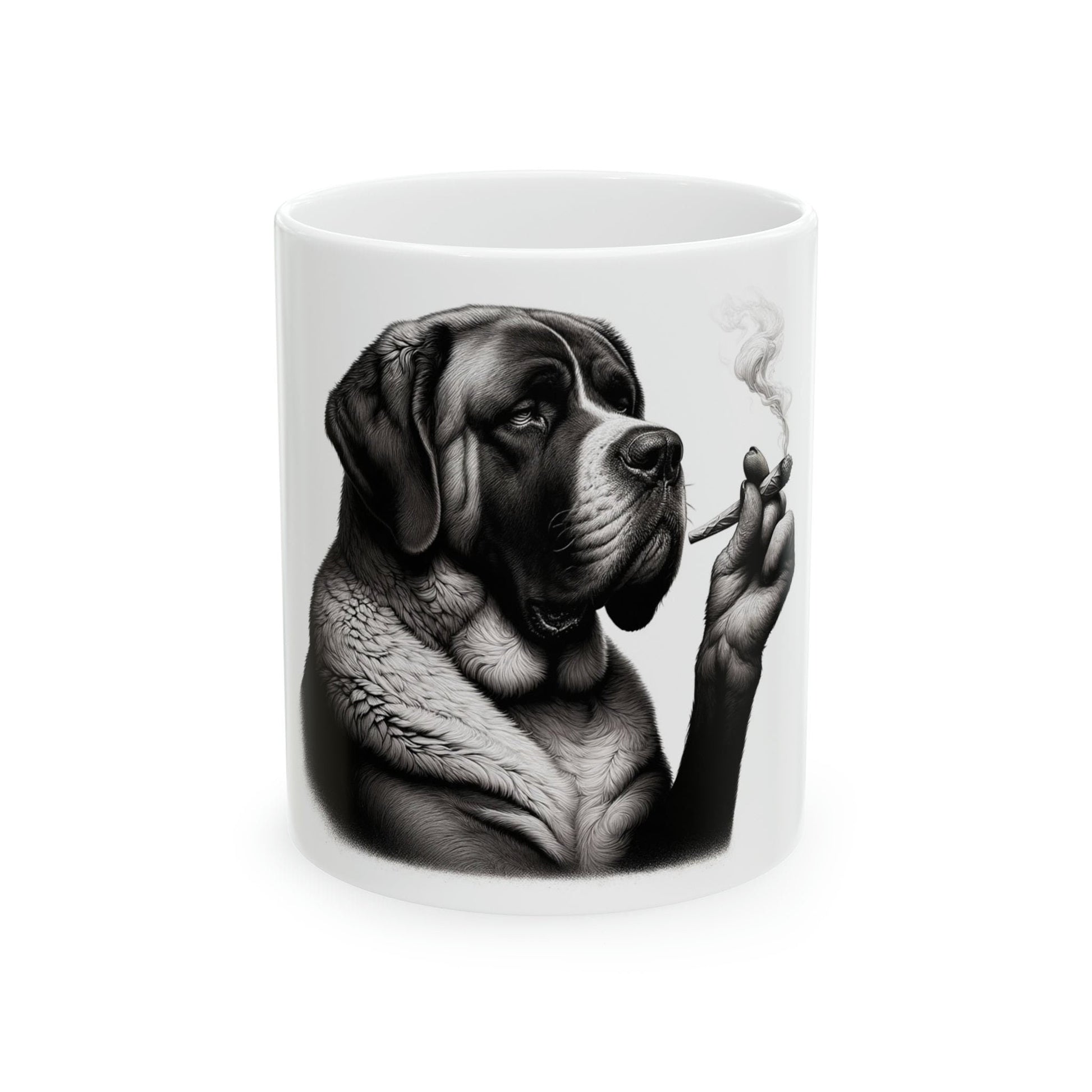 Stoner DOG - WEED Themed Coffee Mugs - Perfect Gift for Smokers, Stoners, Marijuana Lovers, Growers; Dog Lovers - Wake and Bake