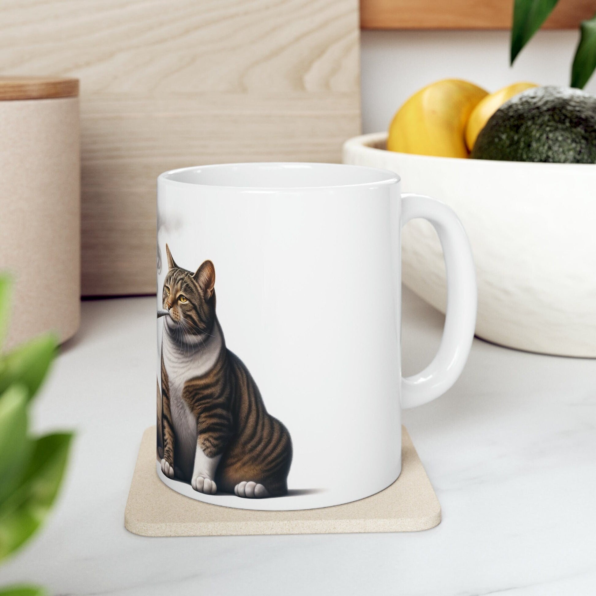 Stoner DOG & CAT - WEED Themed Coffee Mugs - Perfect Gift for Smokers, Stoners, Marijuana Lovers, Growers; Smoker Enthusiast - Wake and Bake