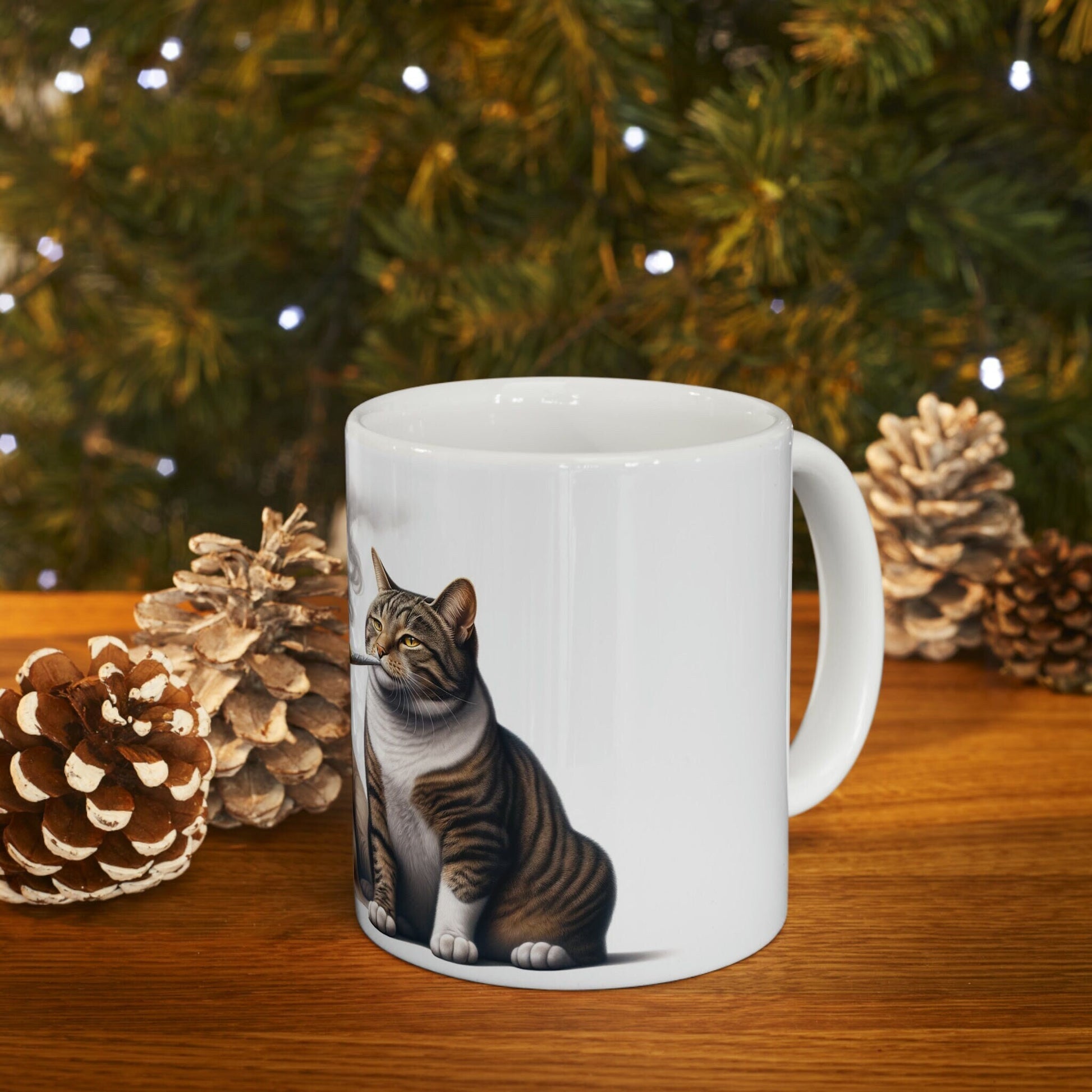 Stoner DOG & CAT - WEED Themed Coffee Mugs - Perfect Gift for Smokers, Stoners, Marijuana Lovers, Growers; Smoker Enthusiast - Wake and Bake