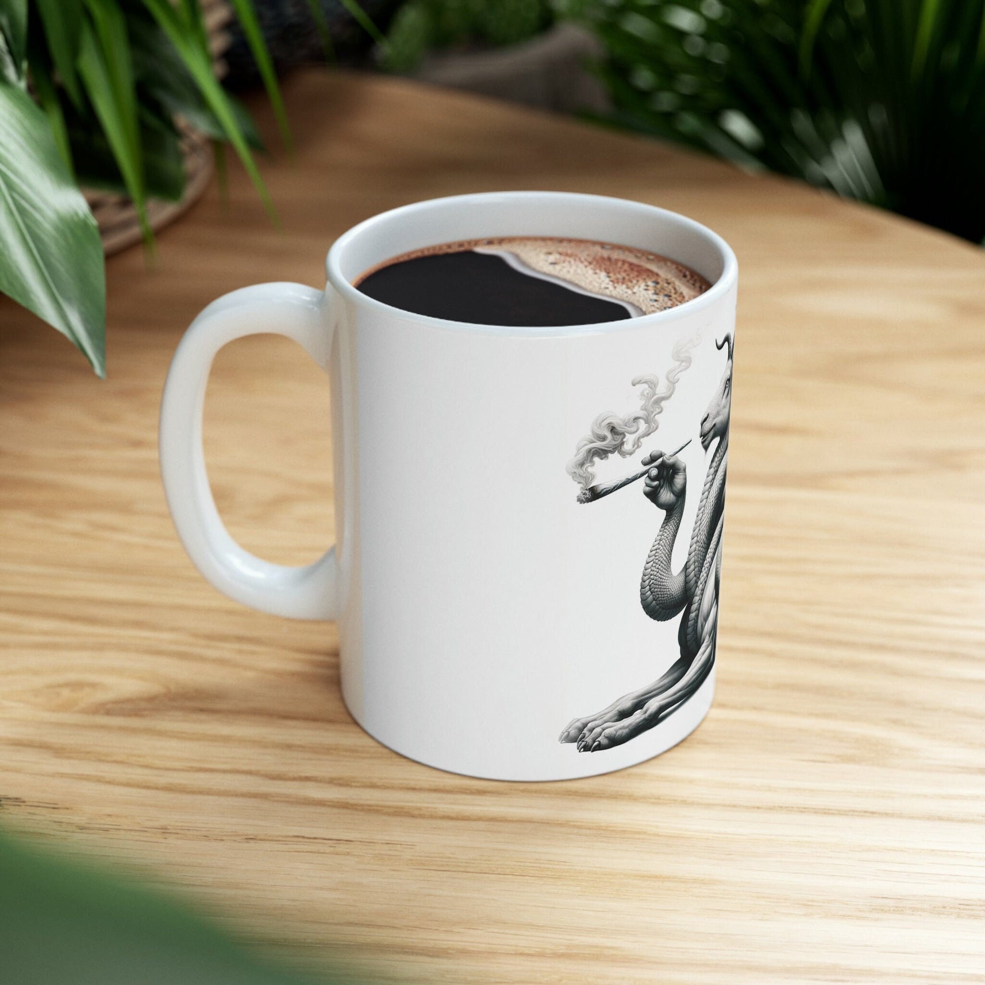 CHIMERA - WEED Themed Coffee Mugs - Perfect Gift for Smokers, Stoners, Marijuana Lovers, Growers; Smoker - Wake and Bake