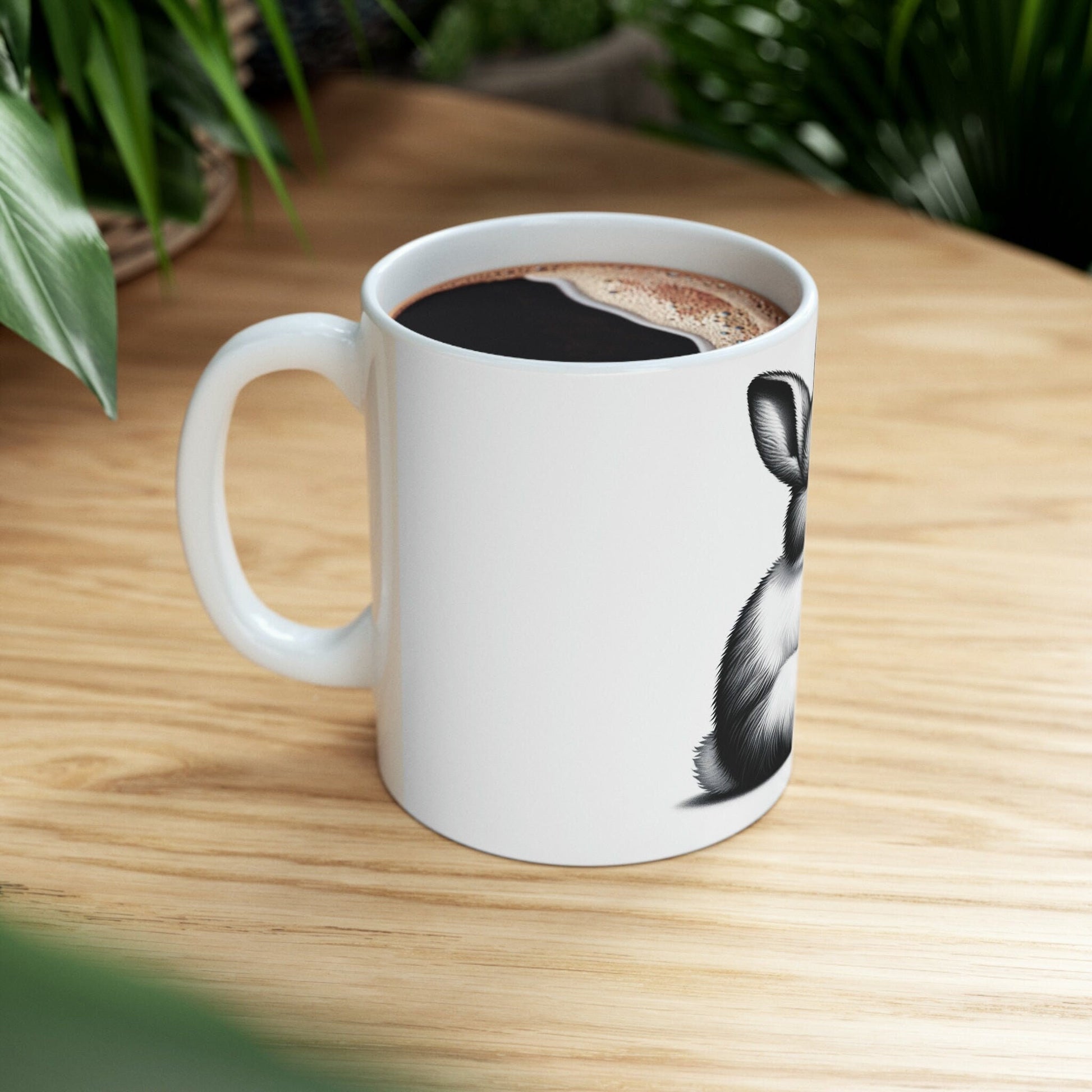 Smoking BUNNY - WEED Themed Coffee Mugs - Perfect Gift for Smokers, Stoners, Marijuana Lovers, Growers; Smoker - Wake and Bake