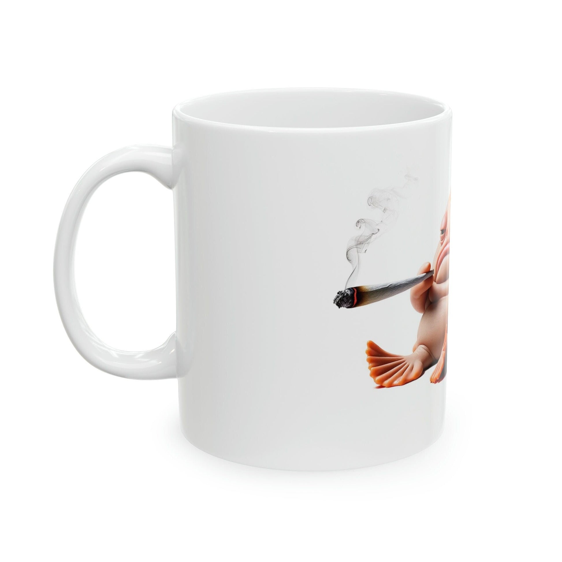 BLOBFISH - WEED Themed Coffee Mugs - Perfect Gift for Smokers, Stoners, Marijuana Lovers, Growers; Smoker - Wake and Bake