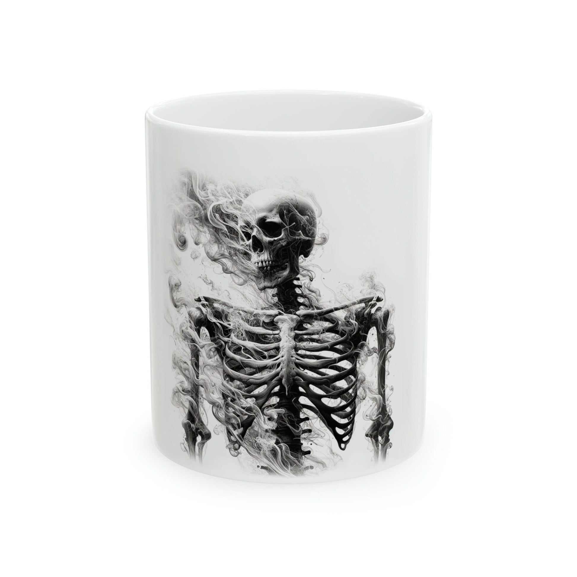 SKELETON - WEED Themed Coffee Mugs - Perfect Gift for Smokers, Stoners, Marijuana Lovers, Growers; Smoker Enthusiasts