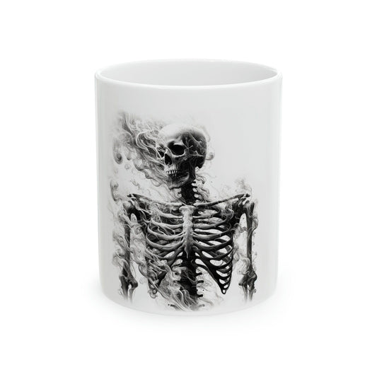 SKELETON - WEED Themed Coffee Mugs - Perfect Gift for Smokers, Stoners, Marijuana Lovers, Growers; Smoker Enthusiasts