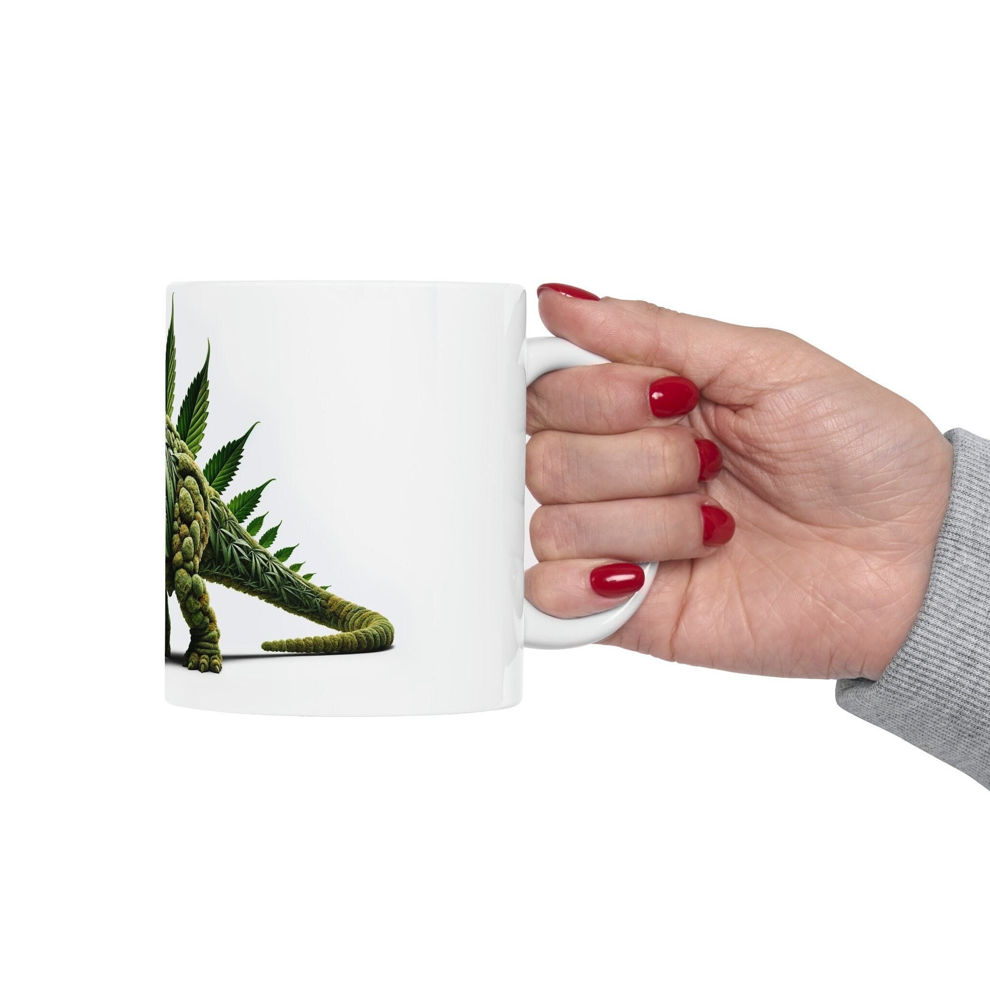 WEED ANKYLOSAUR - Marijuana Themed Coffee Mugs - Perfect Gift for Smokers, Stoners, Marijuana Lovers, Growers; Weed Mug for Wake and Bake