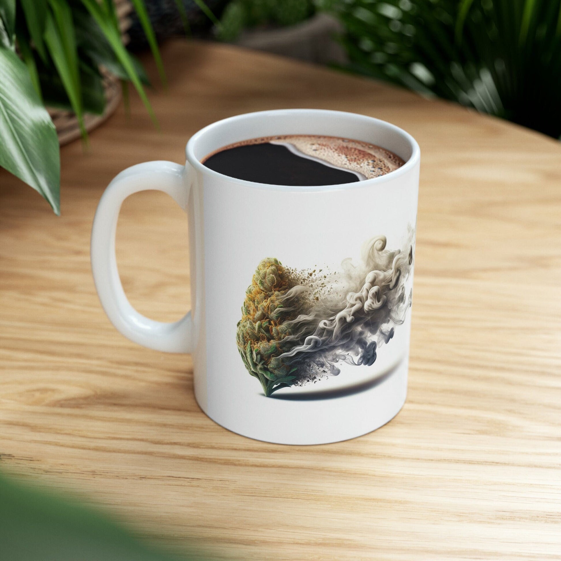 SMOKEY NUG - WEED Themed Coffee Mugs - Perfect Gift for Smokers, Stoners, Marijuana Lovers, Growers; Smoker Enthusiast - Wake and Bake