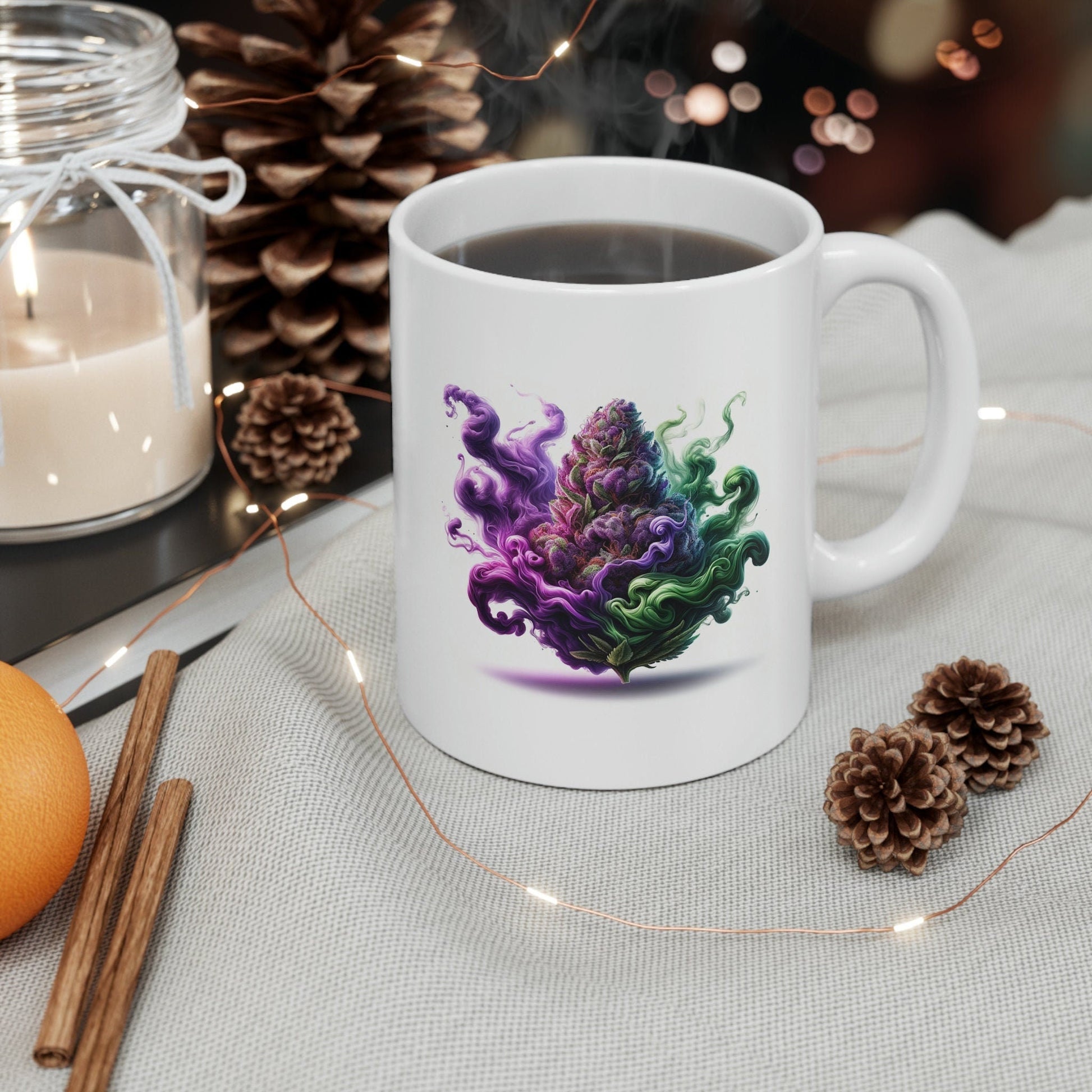 WEED HAZE - WEED Themed Coffee Mugs - Perfect Gift for Smokers, Stoners, Marijuana Lovers, Growers; Smoker Enthusiast - Wake and Bake