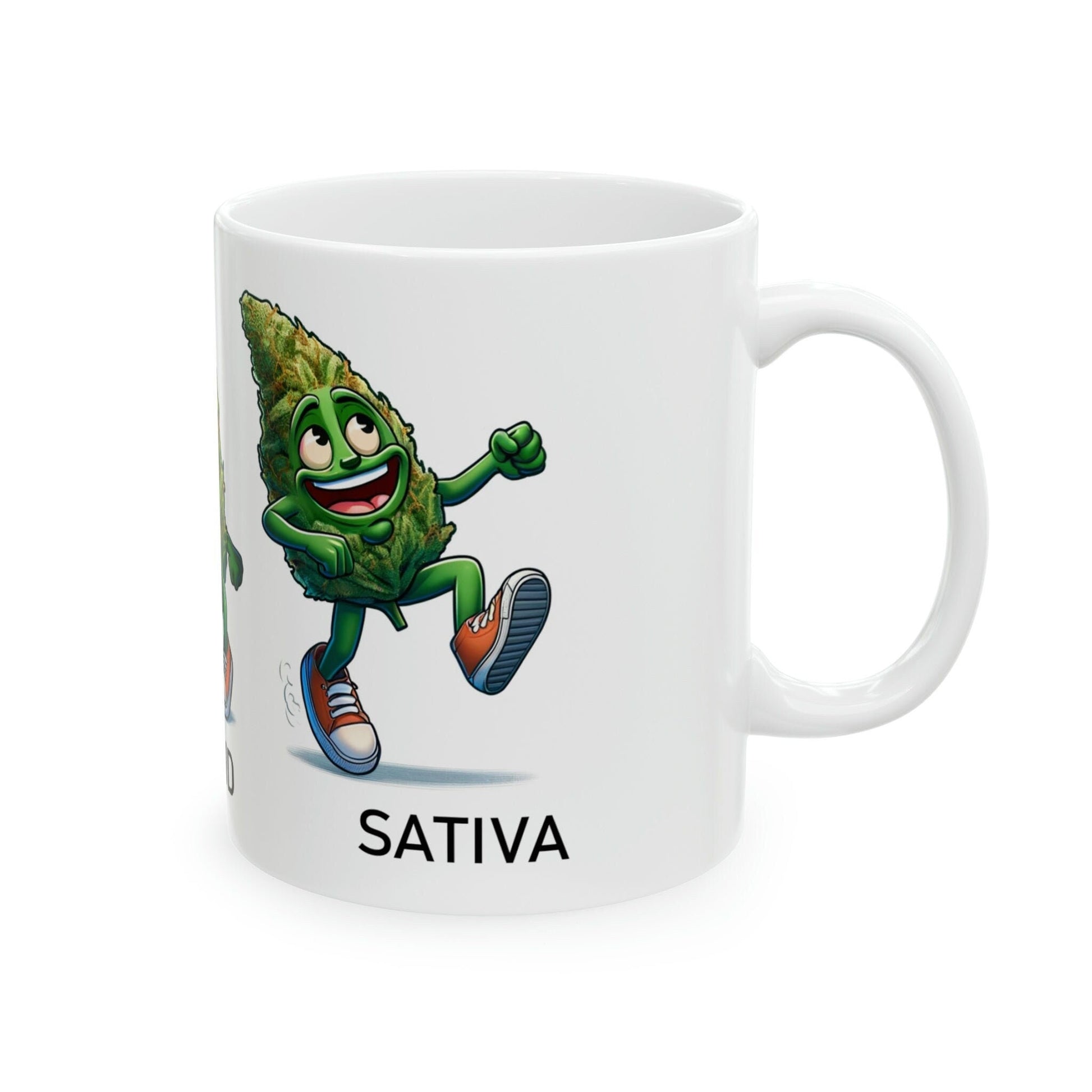 INDICA, HYBRID, SATIVA - Weed Themed Coffee Mugs - Perfect Gift for Smokers, Stoners, Marijuana Lovers, Growers - Wake and Bake Gifts