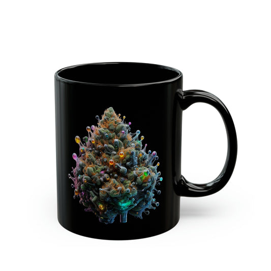 Colorful TERPS Weed Mug - BLACK Themed Coffee Mugs - Perfect Gift for Smokers, Stoners, Marijuana Lovers, Growers; Weed or Smoke Enthusiasts