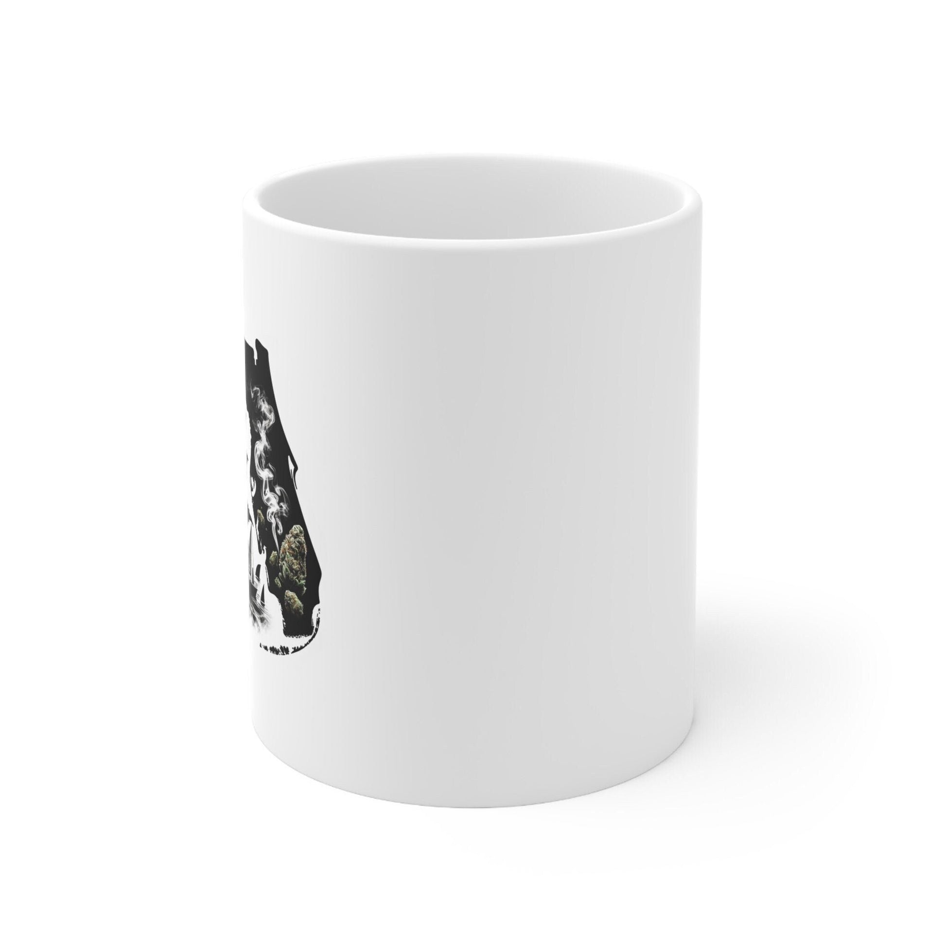 FLORIDA Weed Mug - State Themed Coffee Mugs, Marijuana Graphic - Perfect Gift for Smokers, Weed Lovers, Stoners - Cannabis Decor