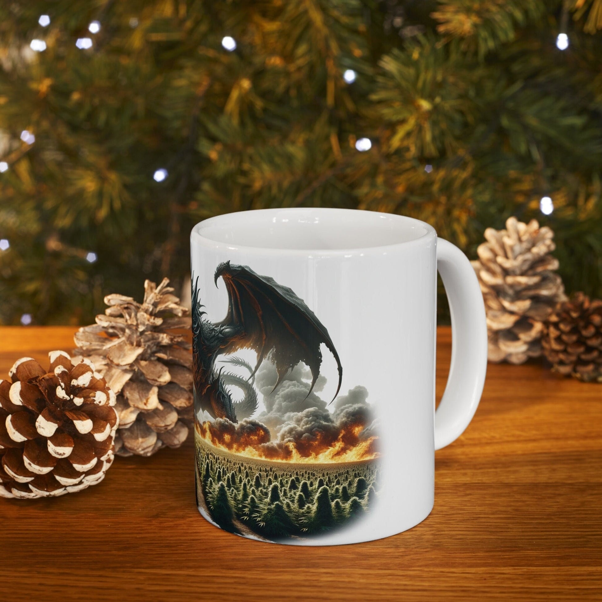 WEED DRAGON - Marijuana Themed Coffee Mugs, Weed Graphic - Perfect Gift for Smokers, Weed Lovers, Stoners - Cannabis Decor