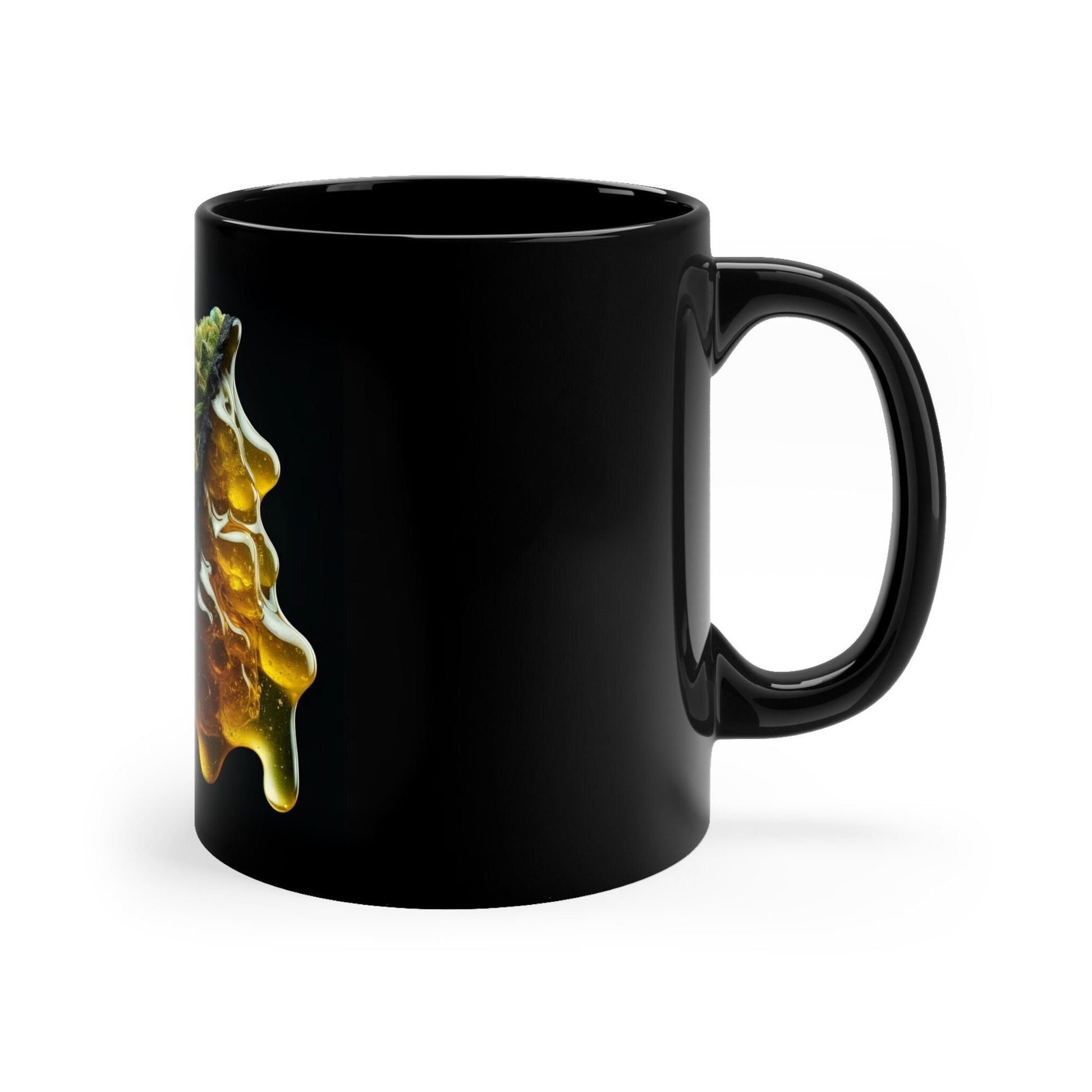 WEED / WAX - BLACK Marijuana Themed Coffee Mugs, Weed and Wax Lovers , Perfect Gift for Smokers, Stoners *Cannabis Concentrate*