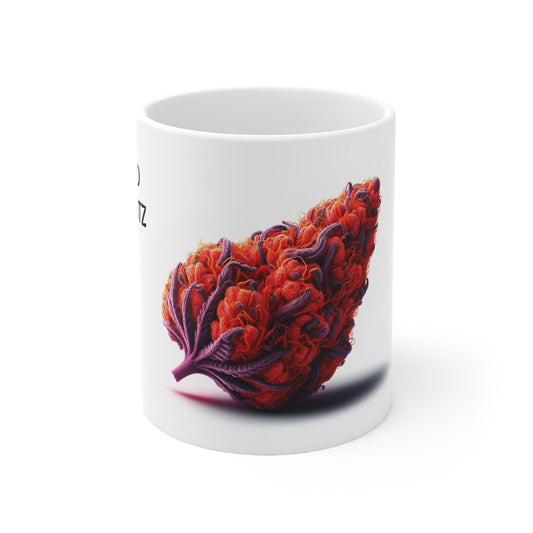 RED RUNTZ - Weed Coffee Mug (11oz) - Perfect Strains Gift for Smokers, Stoners, Growers; Wake and Bake Mug / 420 Weed Mug, Marijuana Gift