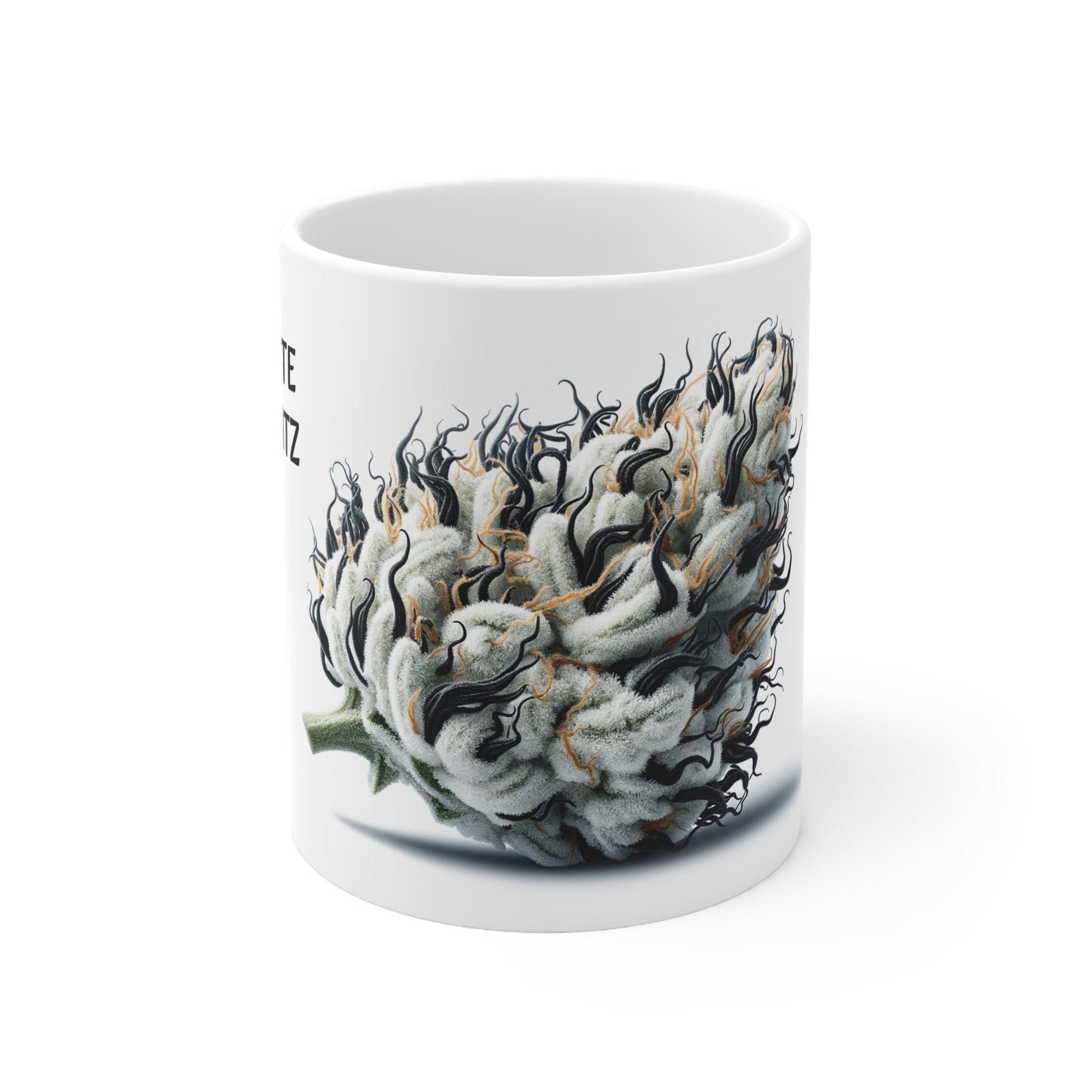 WHITE RUNTZ - Weed Coffee Mug (11oz) - Perfect Strains Gift for Smokers, Stoners, Growers; Wake and Bake Mug / 420 Weed Mug, Marijuana Gift