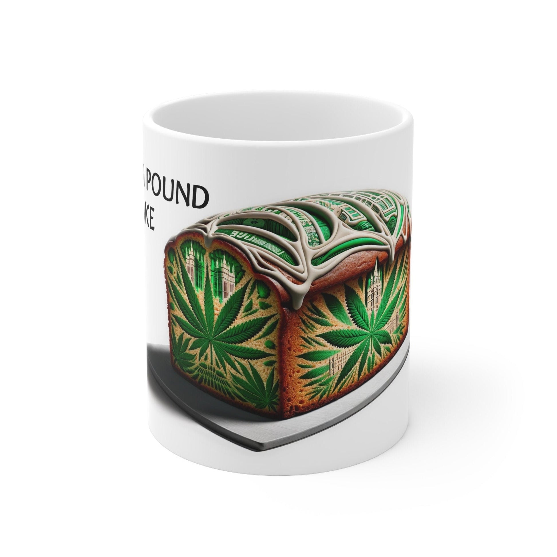 LONDON POUND CAKE - Weed Coffee Mug (11oz) - Perfect Strains Gift for Smokers, Stoners, Growers; Wake & Bake / 420 Weed Mug, Marijuana Gift