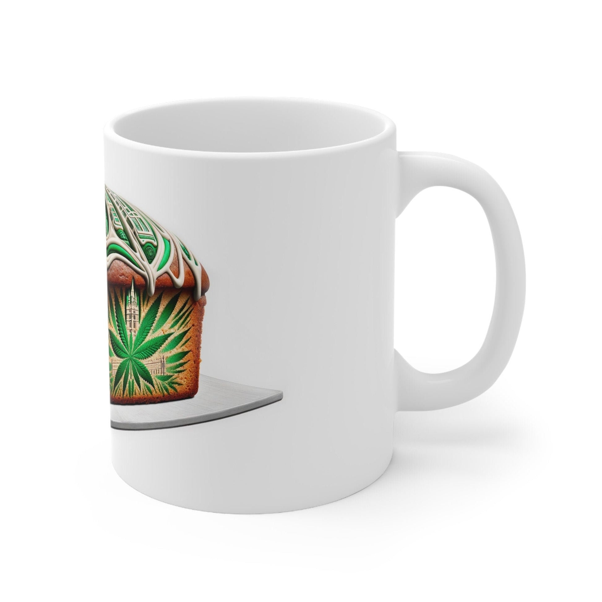 LONDON POUND CAKE - Weed Coffee Mug (11oz) - Perfect Strains Gift for Smokers, Stoners, Growers; Wake & Bake / 420 Weed Mug, Marijuana Gift