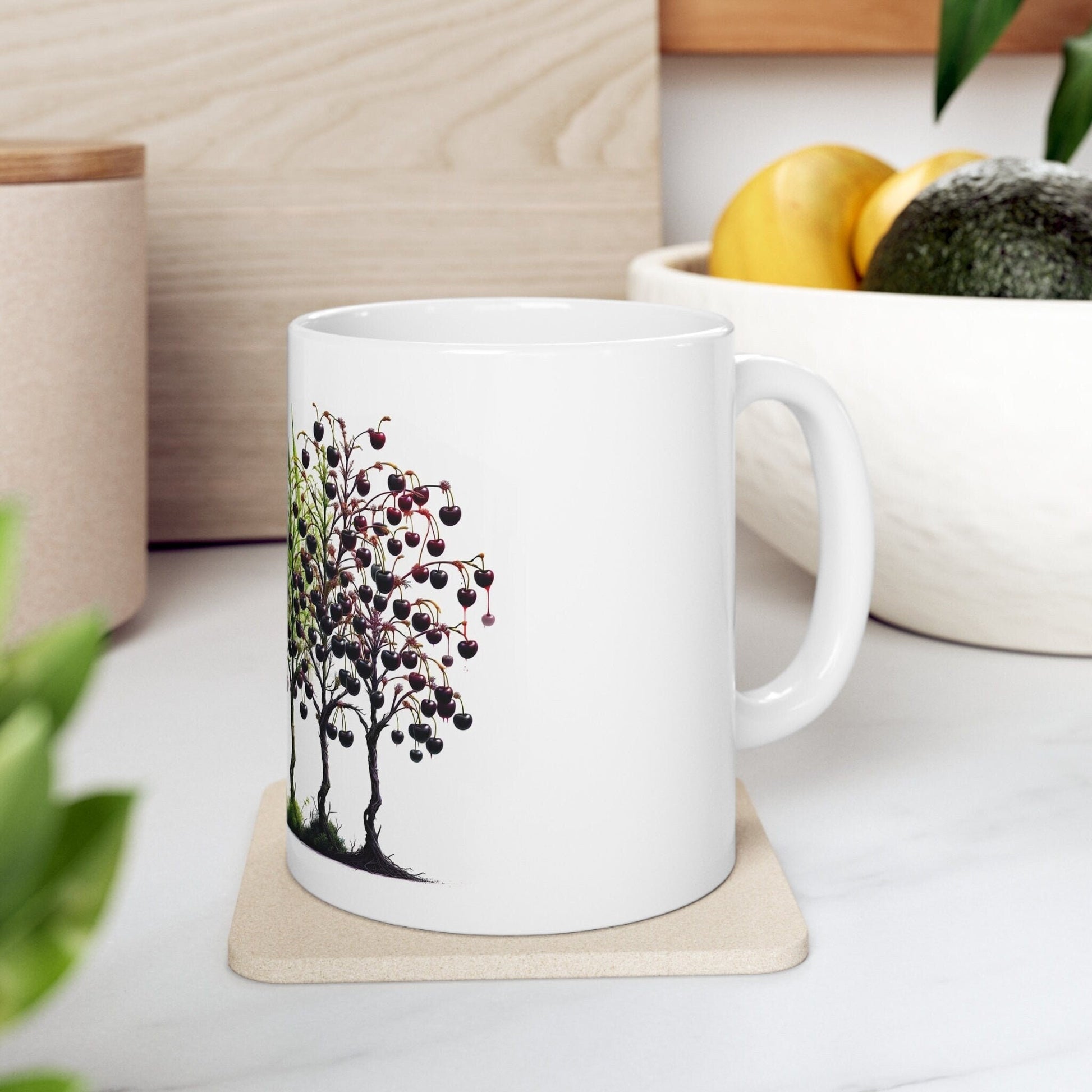 BLACK CHERRY - Weed Coffee Mug (11oz) - Perfect Strains Gift for Smokers, Stoners, Growers; Wake & Bake Mug / 420 Weed Mug, Marijuana Gift