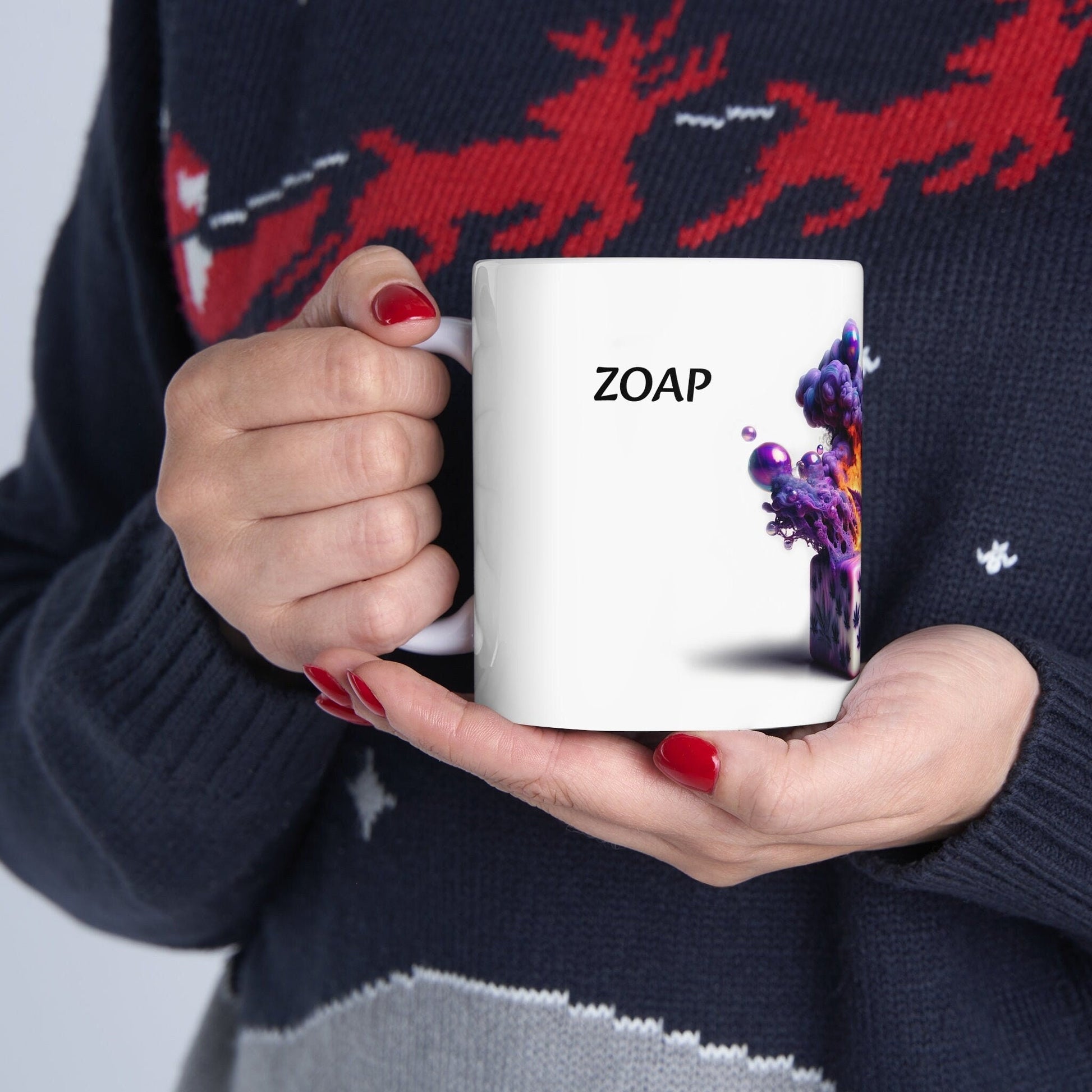 ZOAP - Weed Coffee Mug (11oz) - Perfect Strains Gift for Smokers, Stoners, Growers; Wake and Bake / 420 Weed Mug, Marijuana Gift