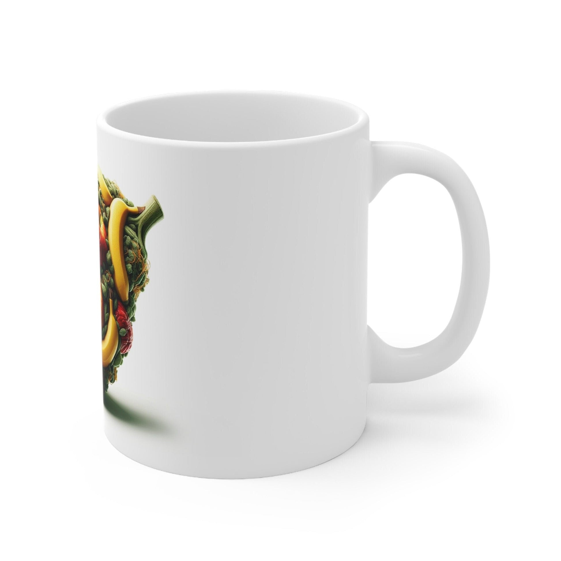 APPLES & BANANAS - Weed Coffee Mug (11oz) - Perfect Strains Gift for Smokers, Stoners, Growers; Wake and Bake / 420 Weed Mug, Marijuana Gift