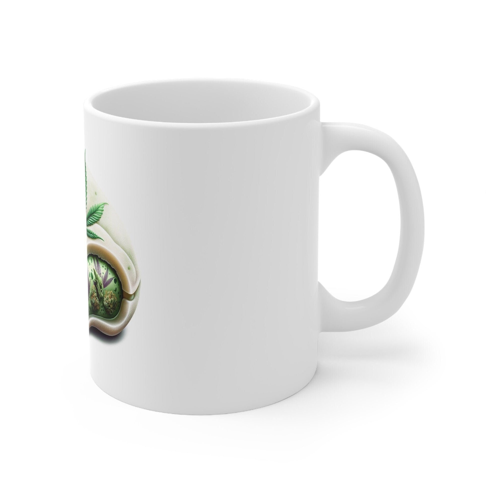 MOCHI - Weed Coffee Mug (11oz) - Perfect Strains Gift for Smokers, Stoners, Growers; Wake and Bake Mug / 420 Weed Mug, Marijuana Gift