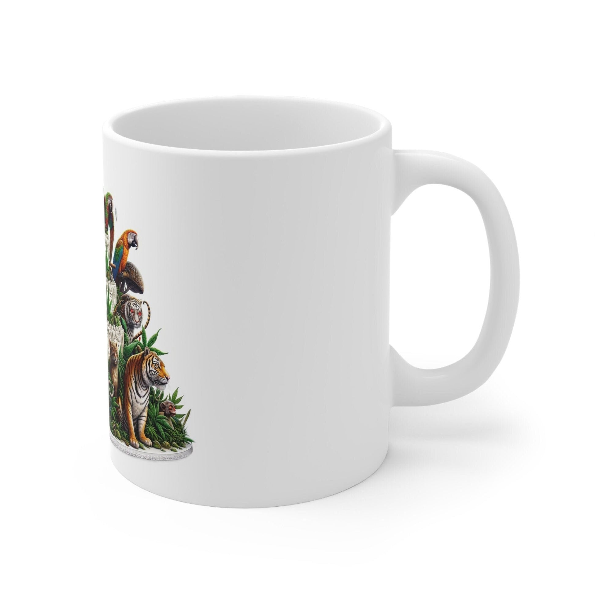 JUNGLE CAKE - Weed Coffee Mug (11oz) - Perfect Strains Gift for Smokers, Stoners, Growers; Wake and Bake Mug / 420 Weed Mug, Marijuana Gift