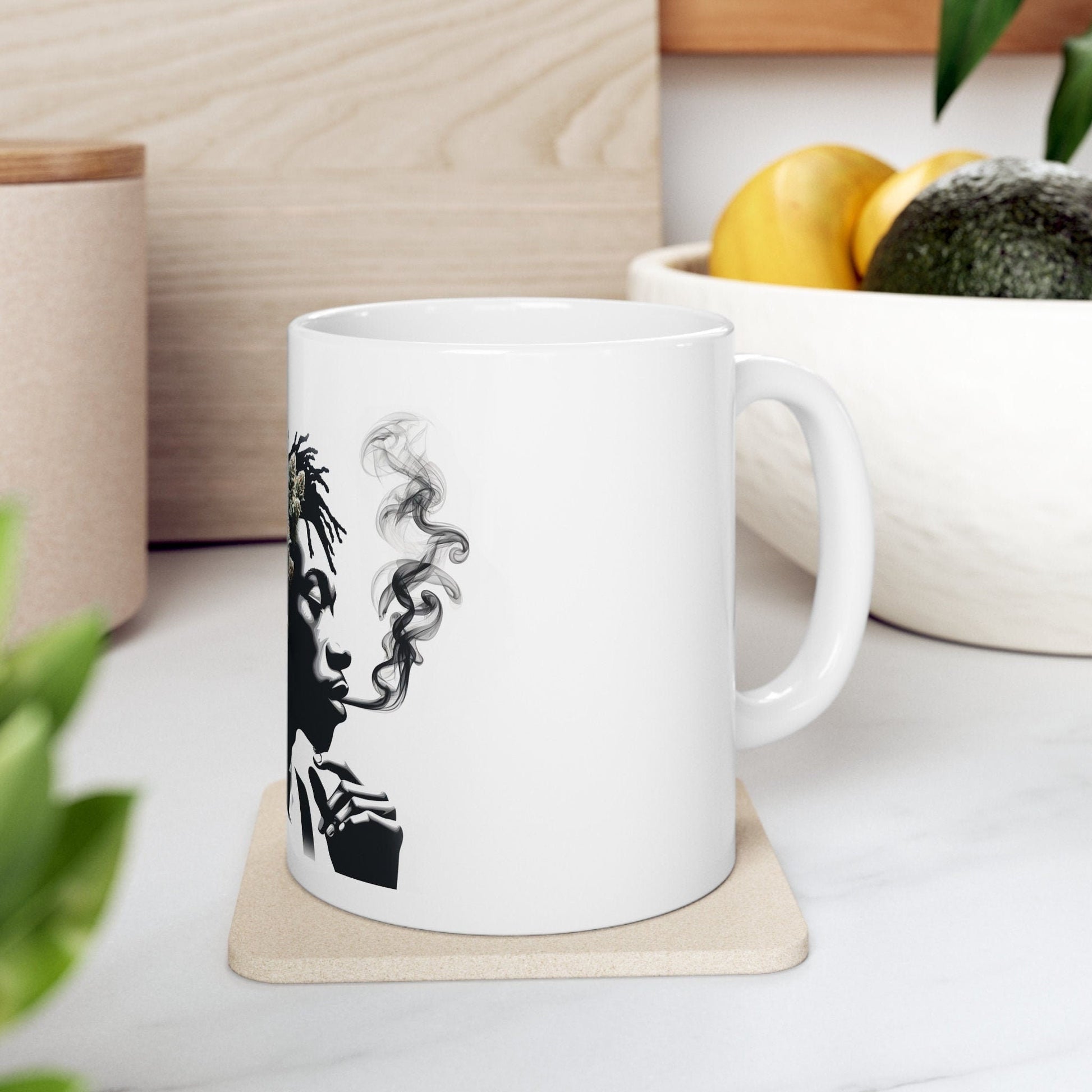 KHALIFA KUSH - Weed Coffee Mug (11oz) - Perfect Strains Gift for Smokers, Stoners, Growers; Wake and Bake Mug / 420 Weed Mug, Marijuana Gift