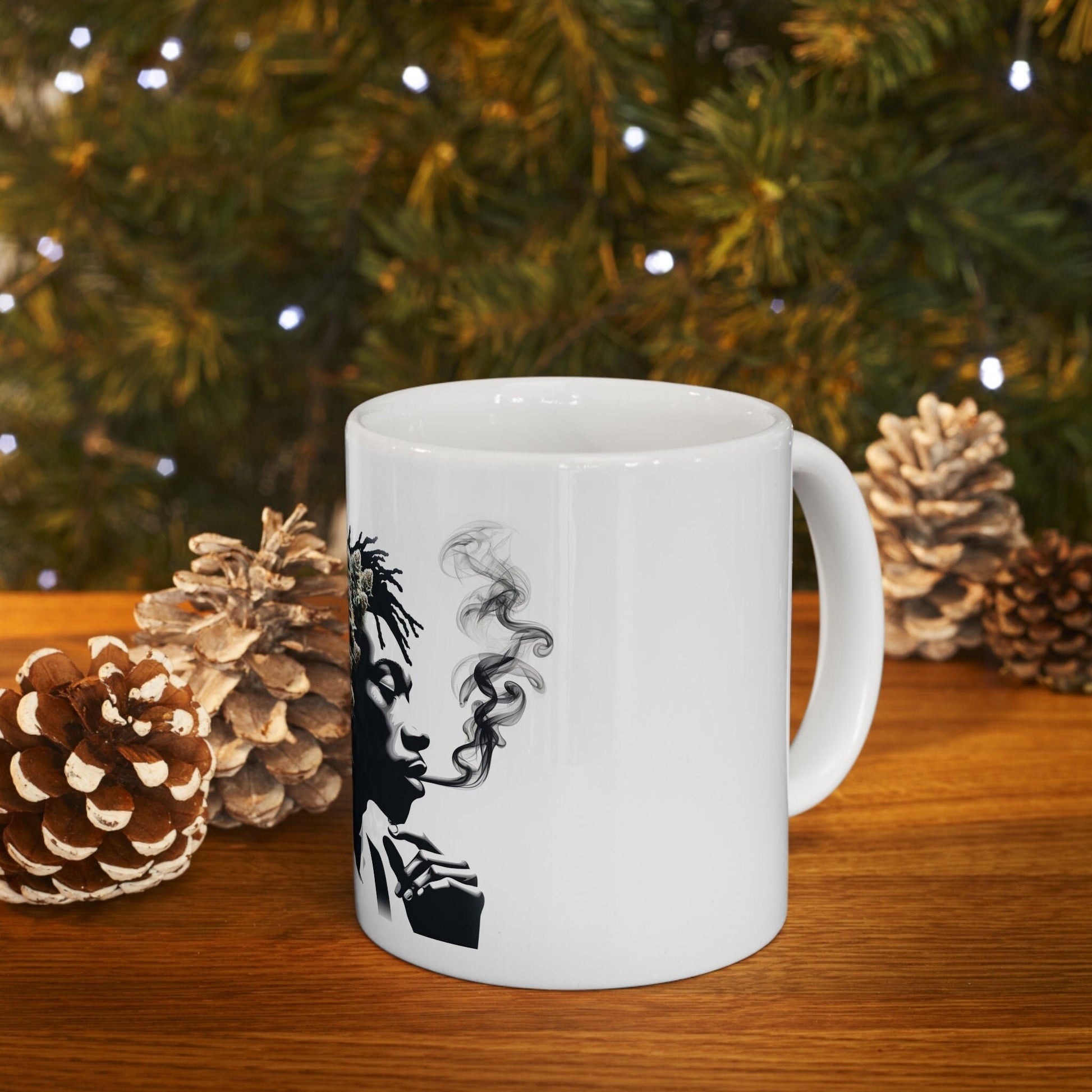 KHALIFA KUSH - Weed Coffee Mug (11oz) - Perfect Strains Gift for Smokers, Stoners, Growers; Wake and Bake Mug / 420 Weed Mug, Marijuana Gift